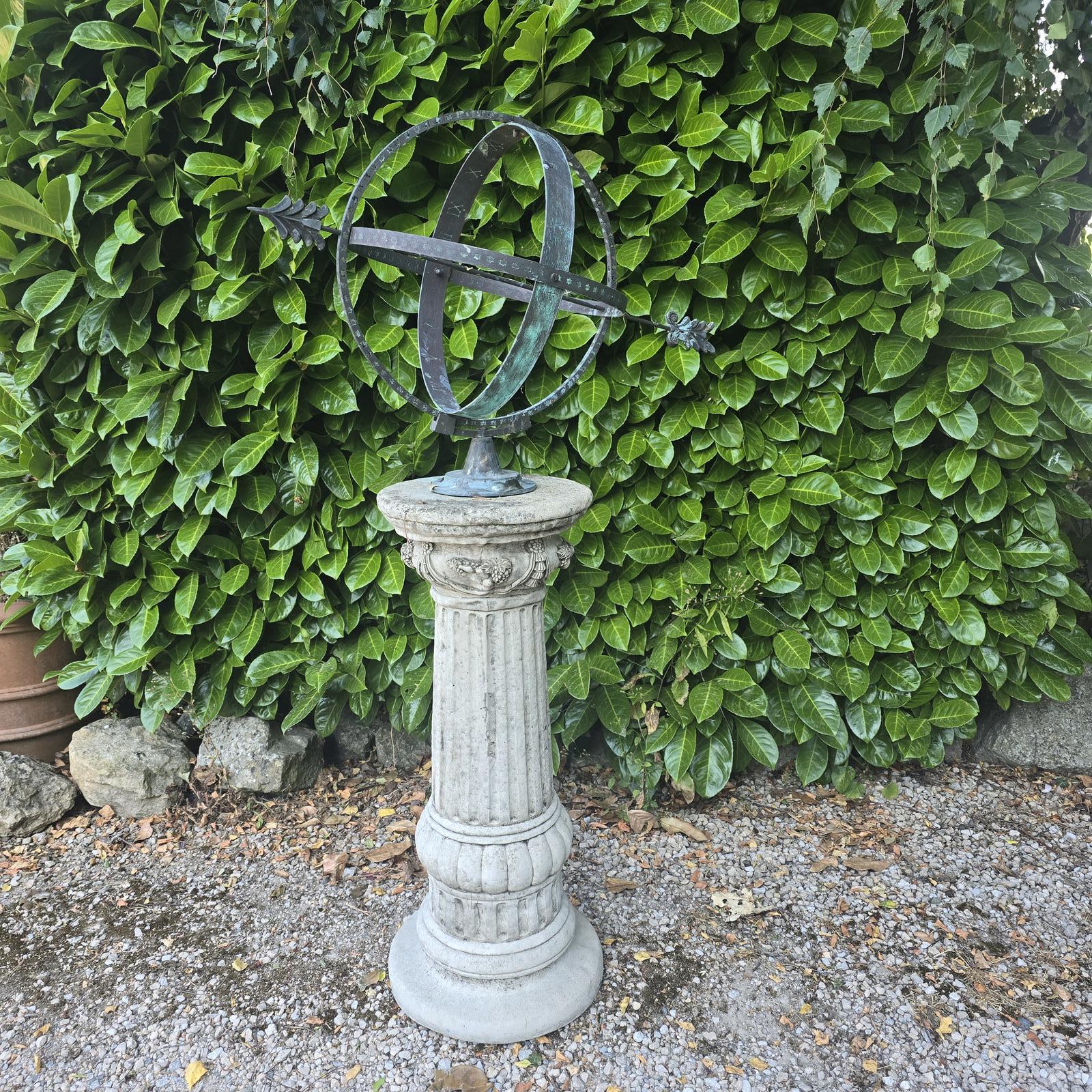 Weathered Armillary Sphere Sundial (1 of 12) Weathered Armillary Sphere Sundial (1 of 12)