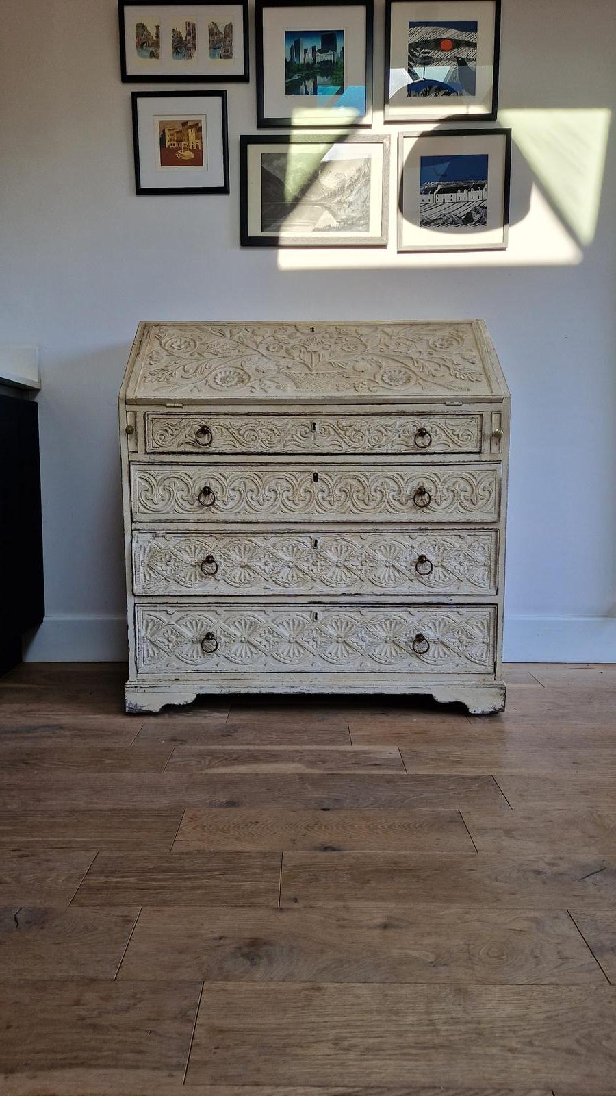 18th Century Antique Oak Bureau (1 of 7) 18th Century Antique Oak Bureau (1 of 7)