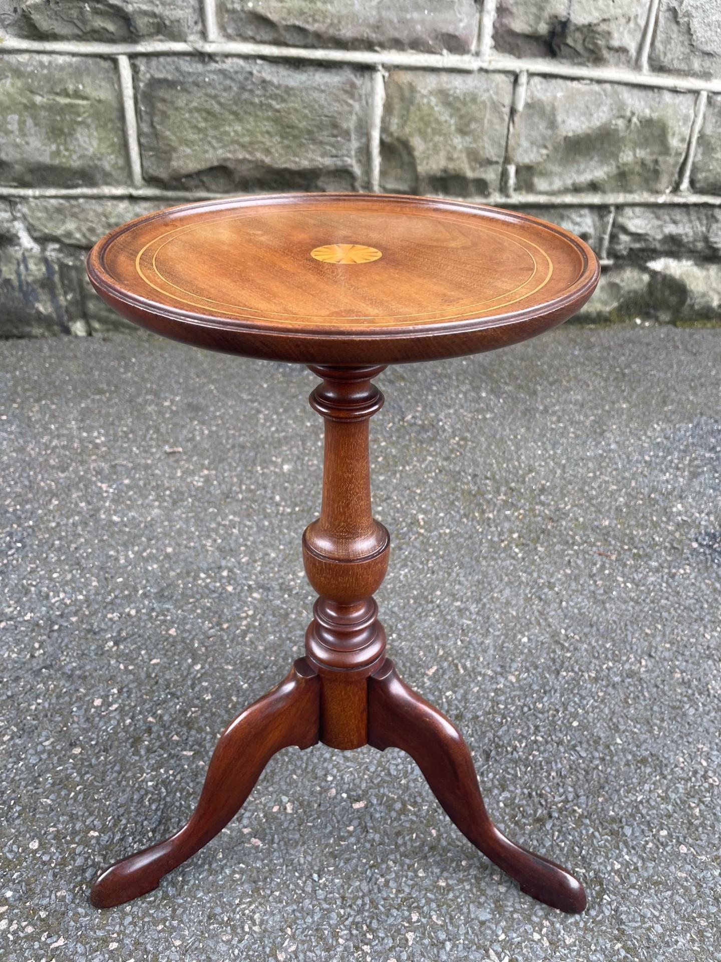 Antique Inlaid Mahogany Tripod Wine Table Coffee Table (1 of 6) Antique Inlaid Mahogany Tripod Wine Table Coffee Table (1 of 6)