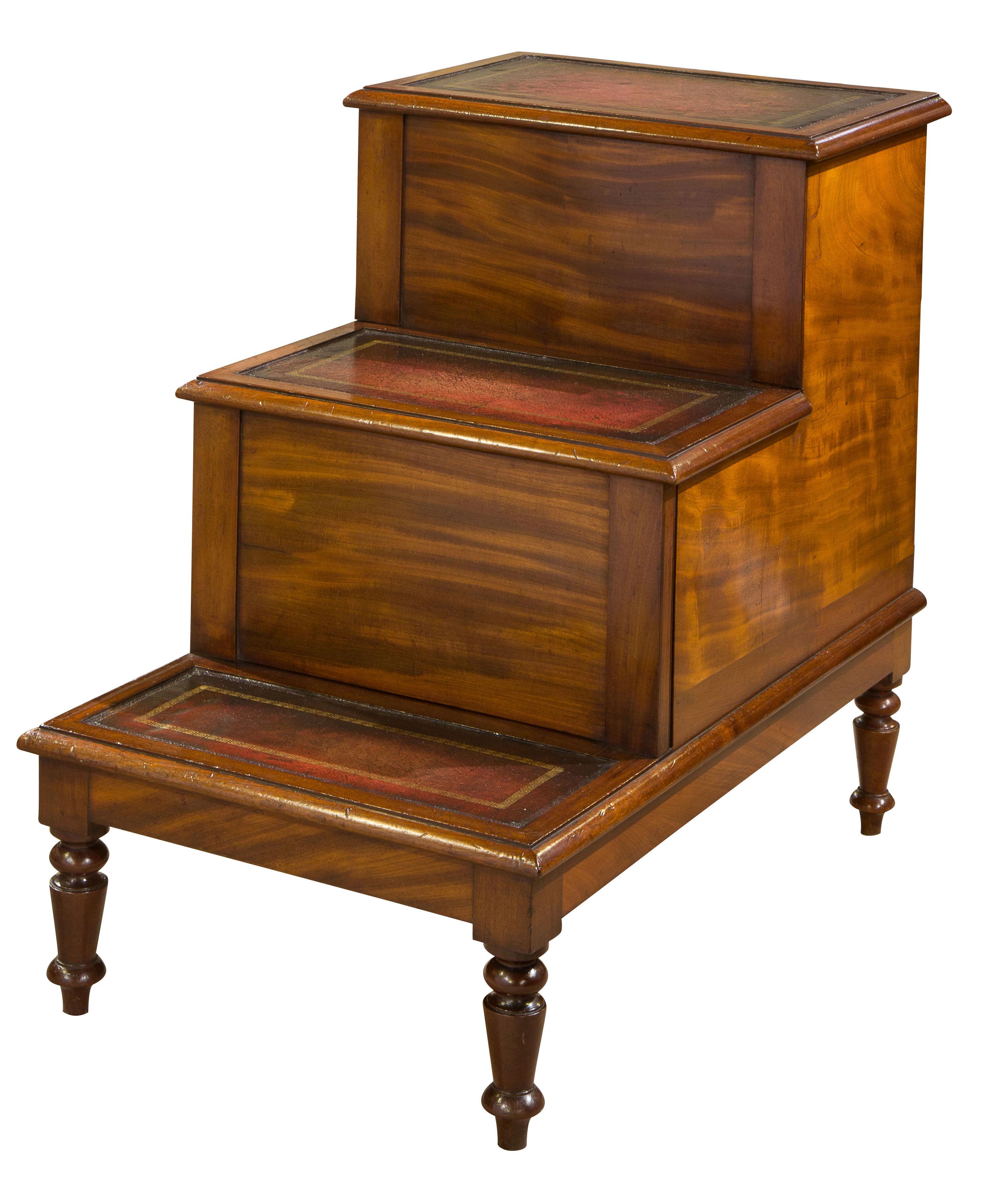 Early Victorian 3 step commode/bed steps (1 of 1) Early Victorian 3 step commode/bed steps (1 of 1)