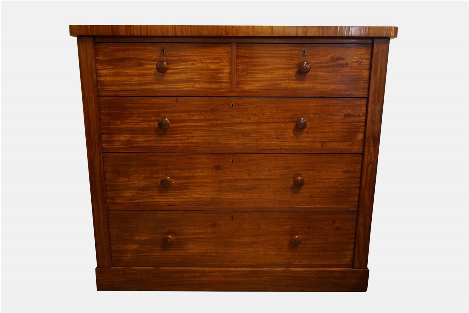 19th Century Satinwood Chest (1 of 1) 19th Century Satinwood Chest (1 of 1)