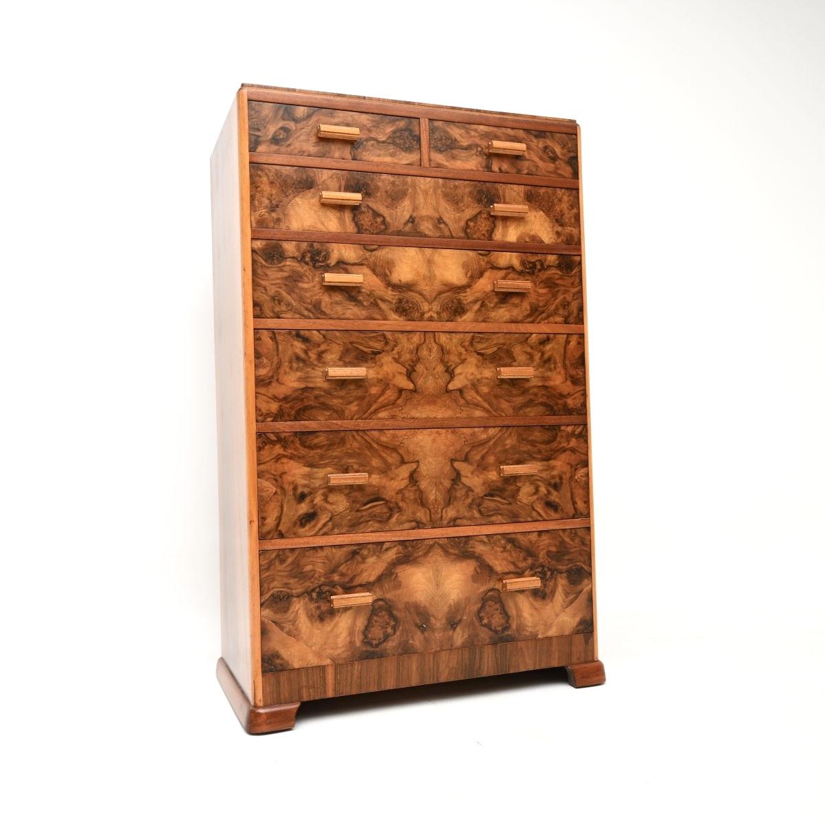Art Deco Burr Walnut Chest of Drawers (1 of 10) Art Deco Burr Walnut Chest of Drawers (1 of 10)