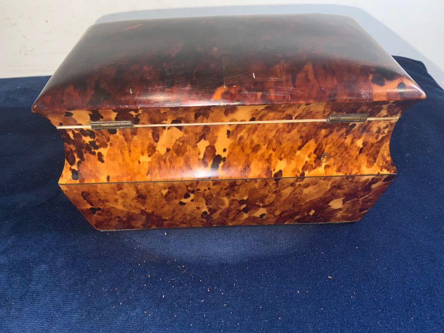 Tortoise Shell Georgian  Tea Caddy (1 of 17)