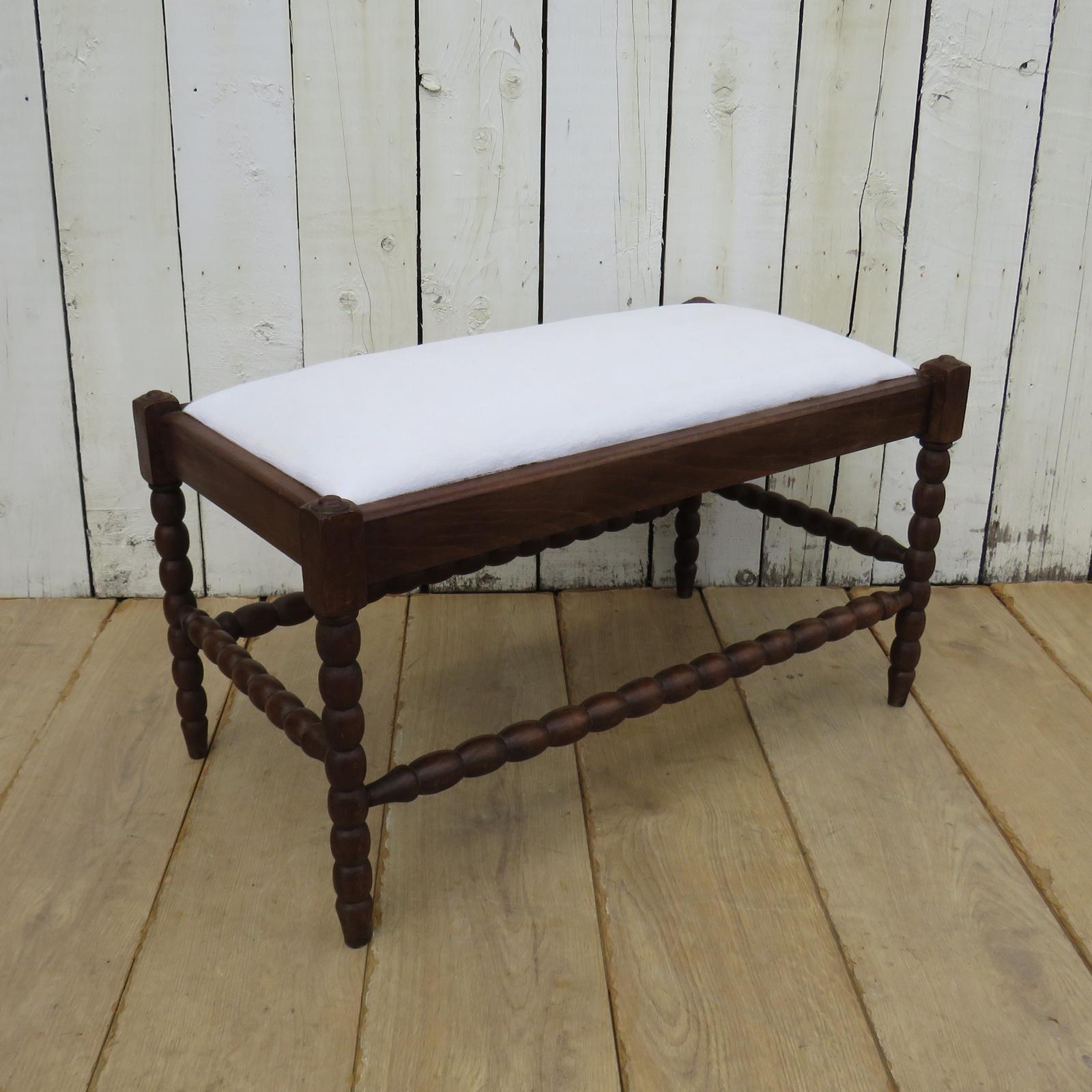Antique English Oak Bobbin Stool (1 of 8)