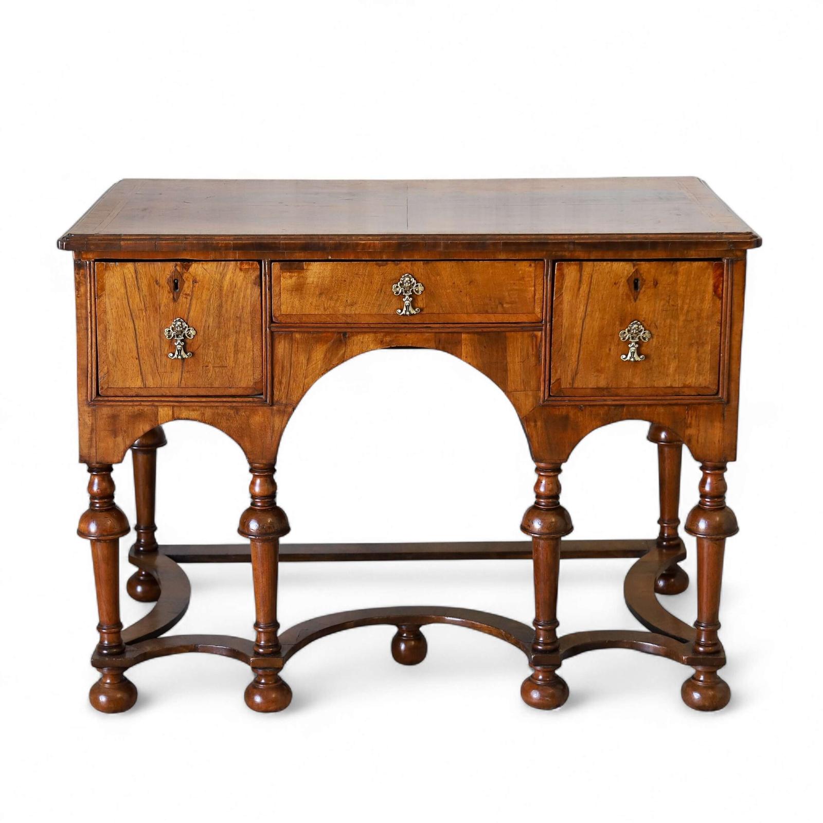 English Antique Walnut William & Mary Period Style Writing Table c.1760 (1 of 18)