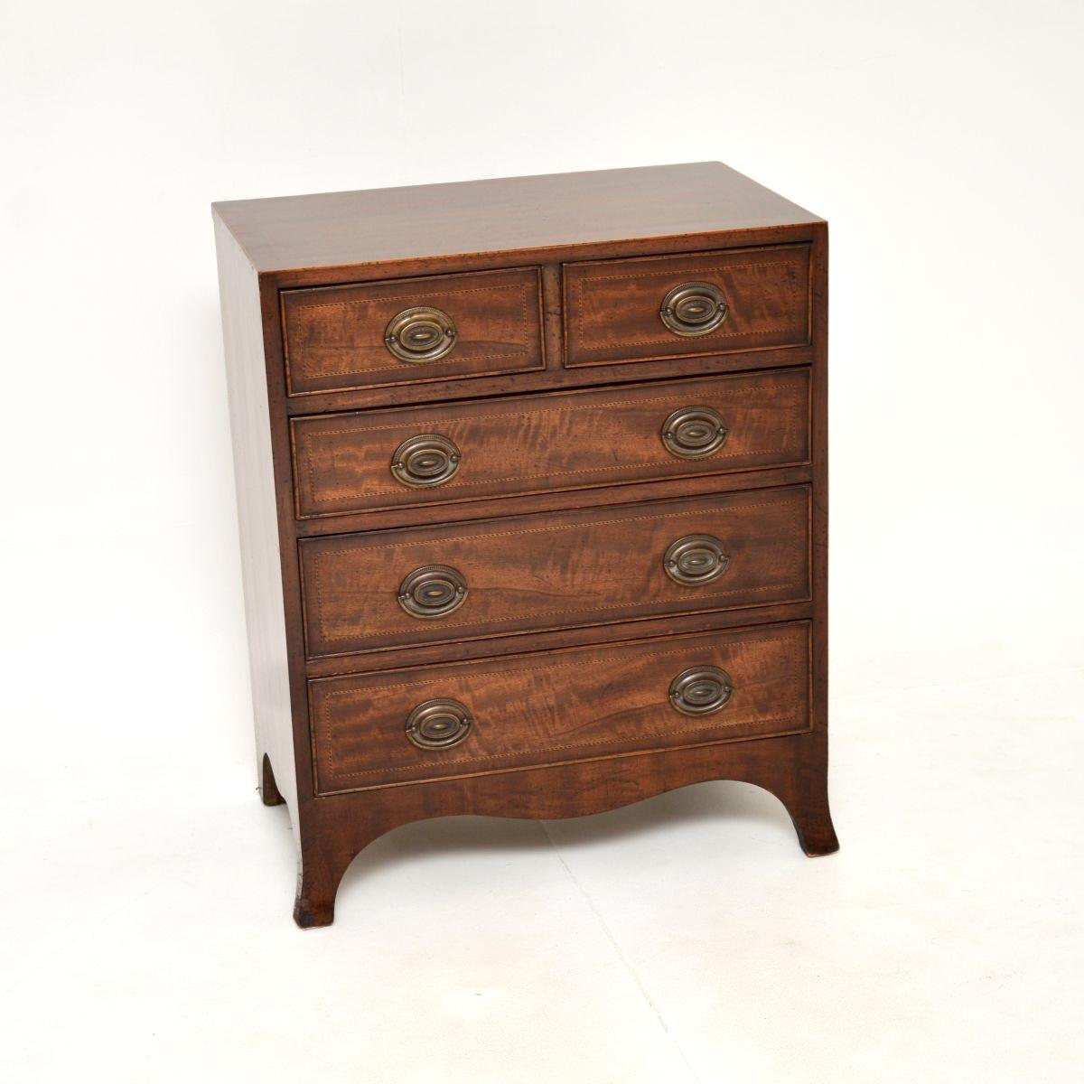Antique Inlaid Mahogany Chest of Drawers (1 of 9) Antique Inlaid Mahogany Chest of Drawers (1 of 9)