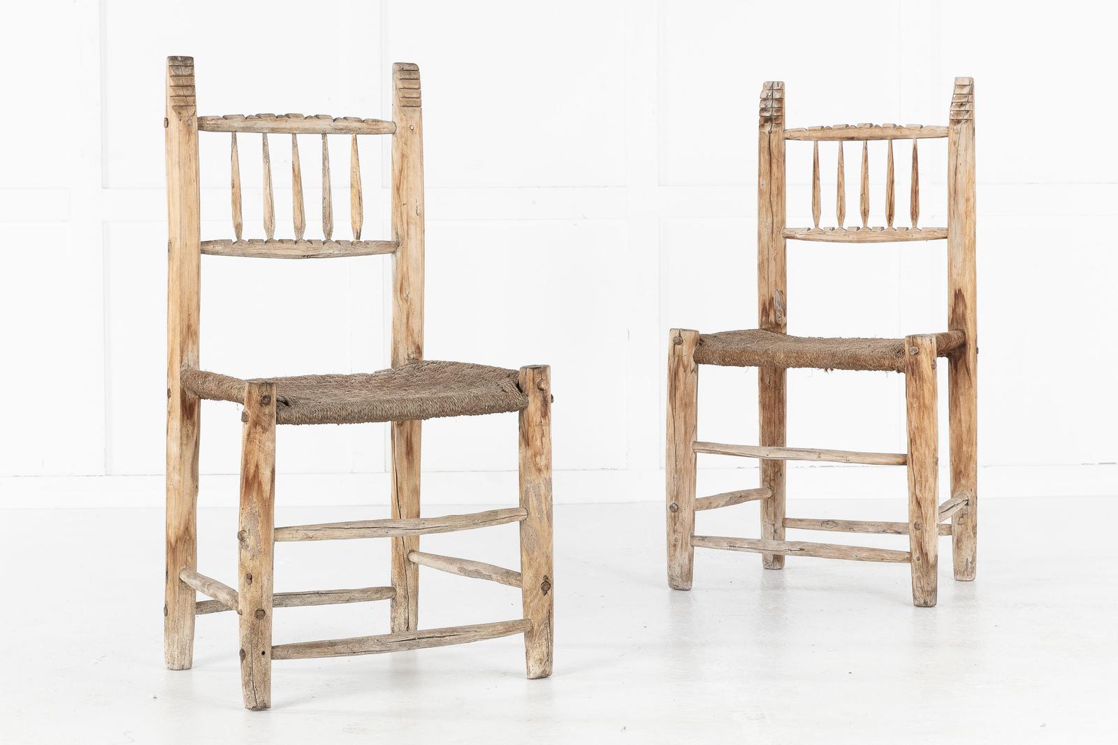 Pair of Spanish 19th Century Decorative Side Chairs (1 of 5) Pair of Spanish 19th Century Decorative Side Chairs (1 of 5)