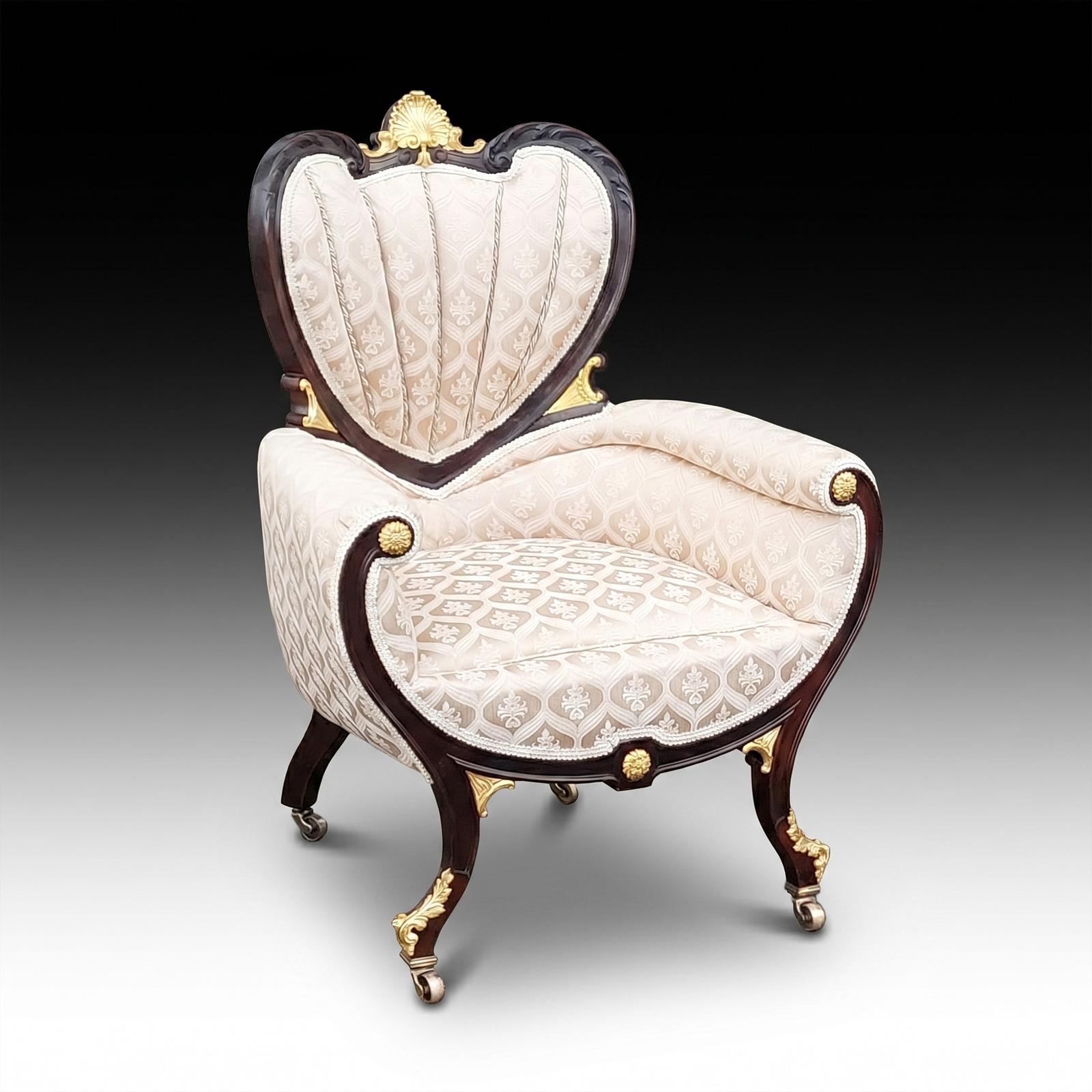 French Empire Mahogany & Gilt Bronze Mounted Chair (1 of 10) French Empire Mahogany & Gilt Bronze Mounted Chair (1 of 10)