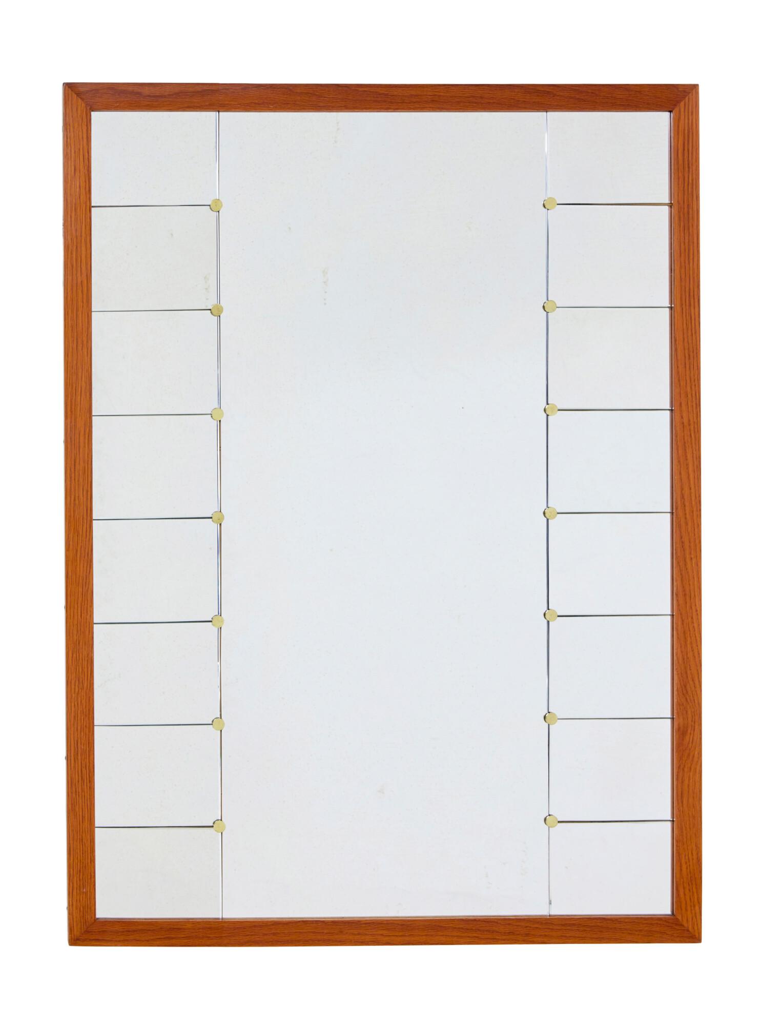 Swedish Oak Framed Mirror by Glas & Tra (1 of 6)