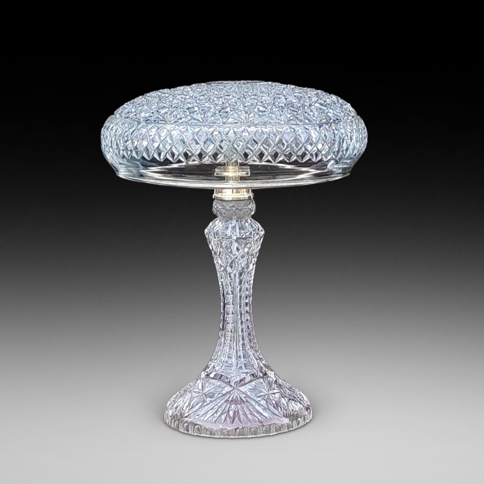 1920's Cut Glass Mushroom Lamp (1 of 5) 1920's Cut Glass Mushroom Lamp (1 of 5)