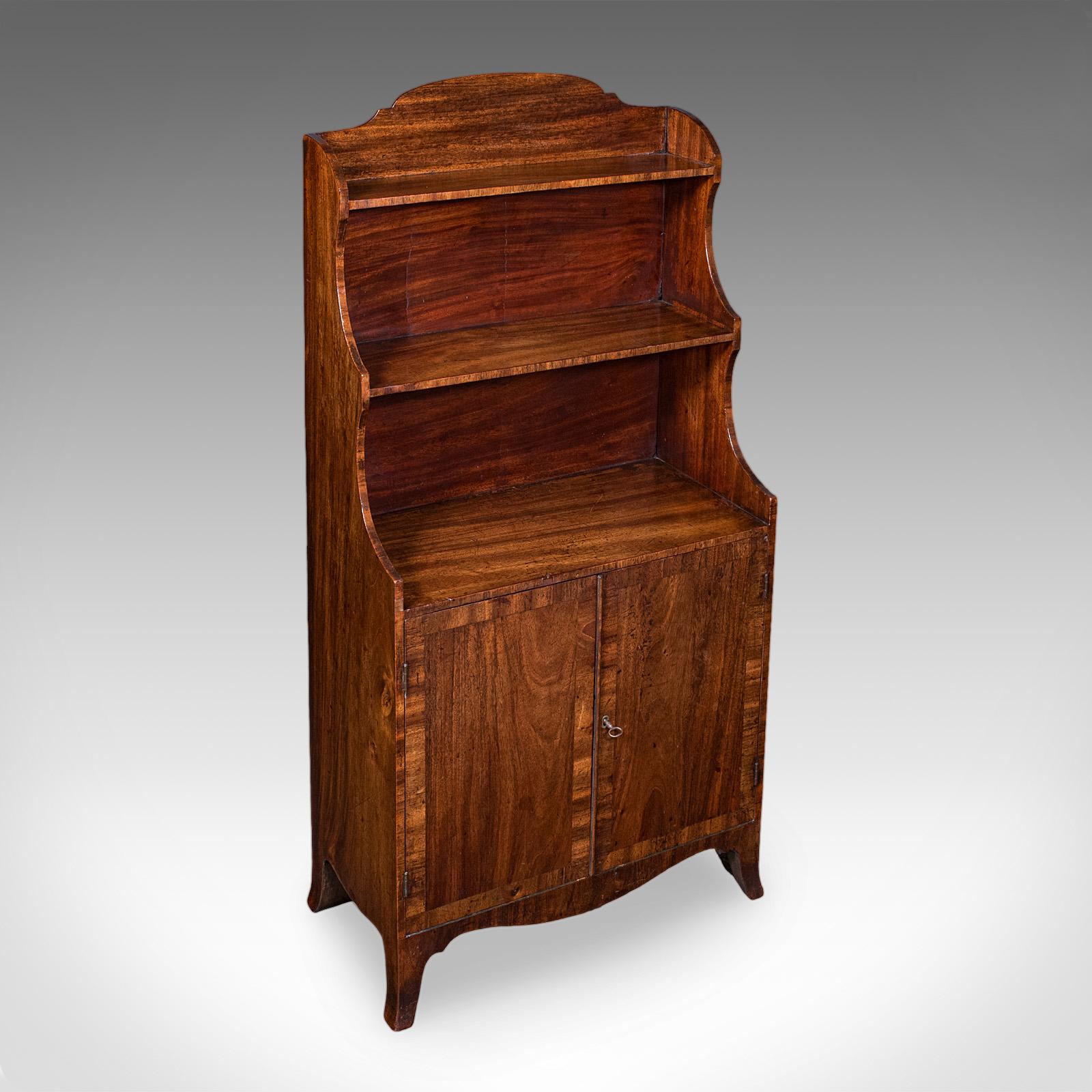 Antique Waterfall Bookcase, English, Petite Chiffonier, Cupboard, Georgian, 1800 (1 of 10) Antique Waterfall Bookcase, English, Petite Chiffonier, Cupboard, Georgian, 1800 (1 of 10)