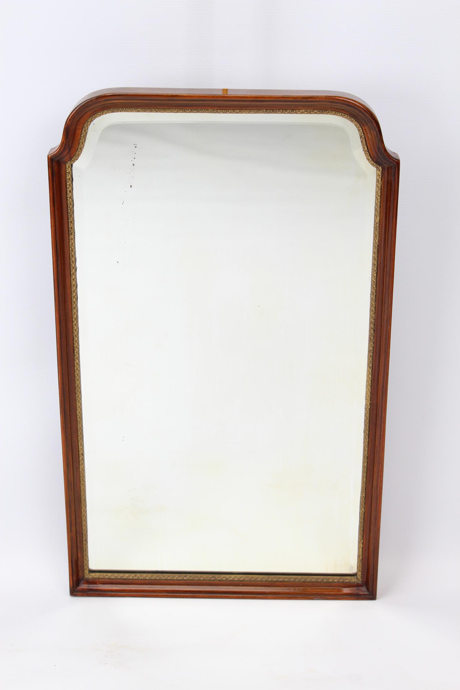 Georgian Revival Walnut Wall Mirror (1 of 10)