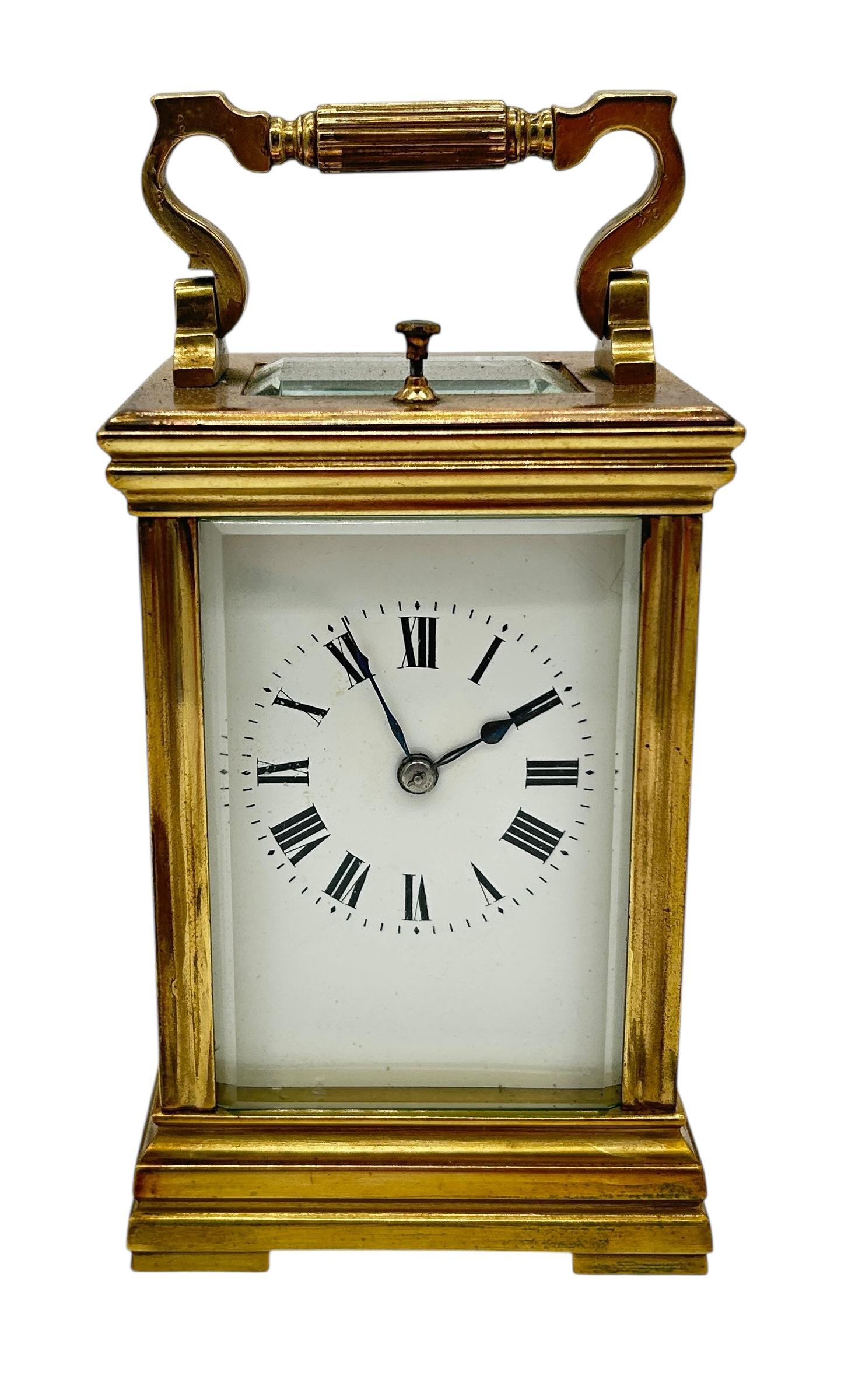 Wonderful Antique French Repeater Gong Striking Carriage Clock ca.1880 (1 of 11)