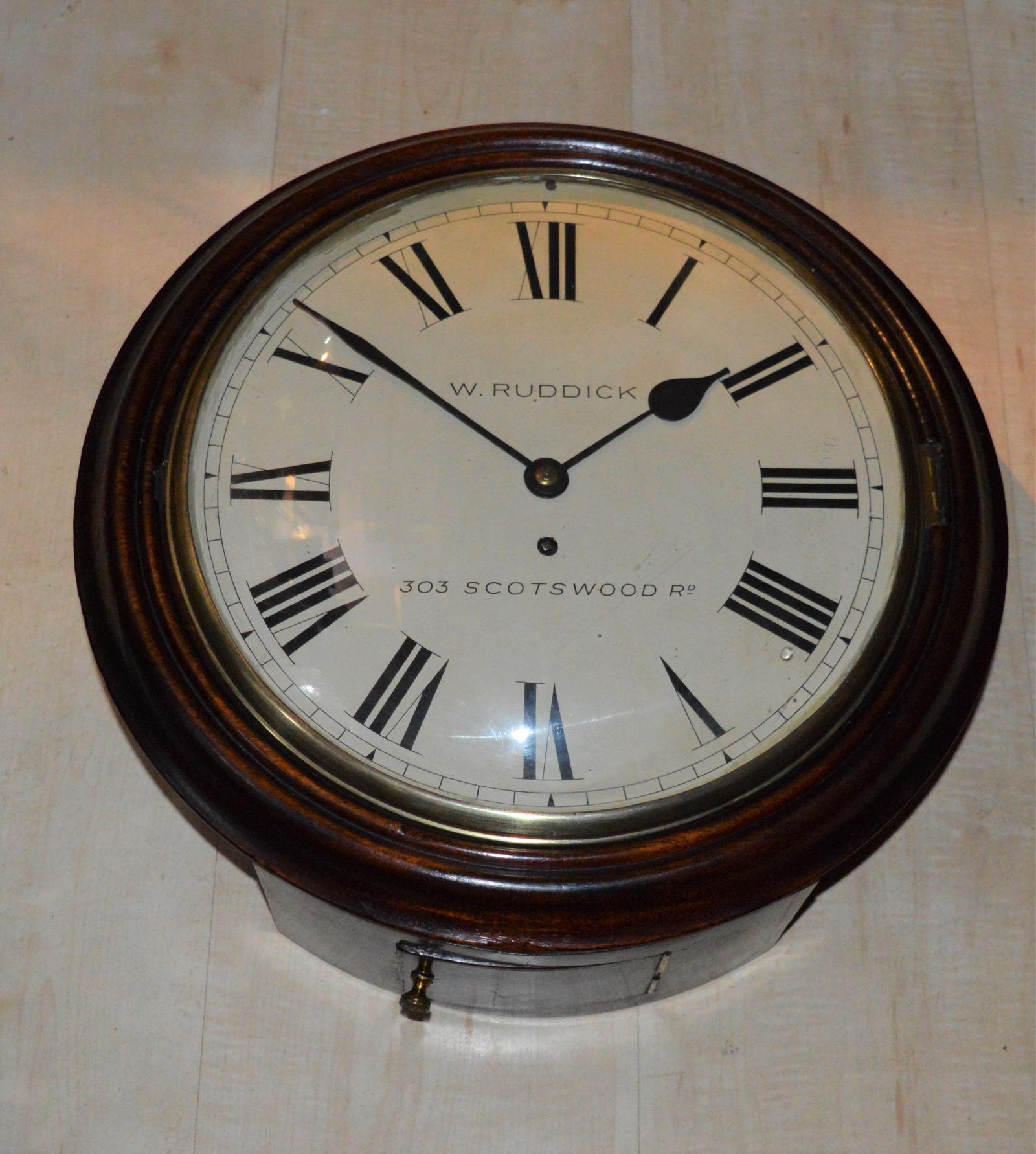 Roddick, Newcastle Fusee Dial Wall Clock (1 of 4) Roddick, Newcastle Fusee Dial Wall Clock (1 of 4)