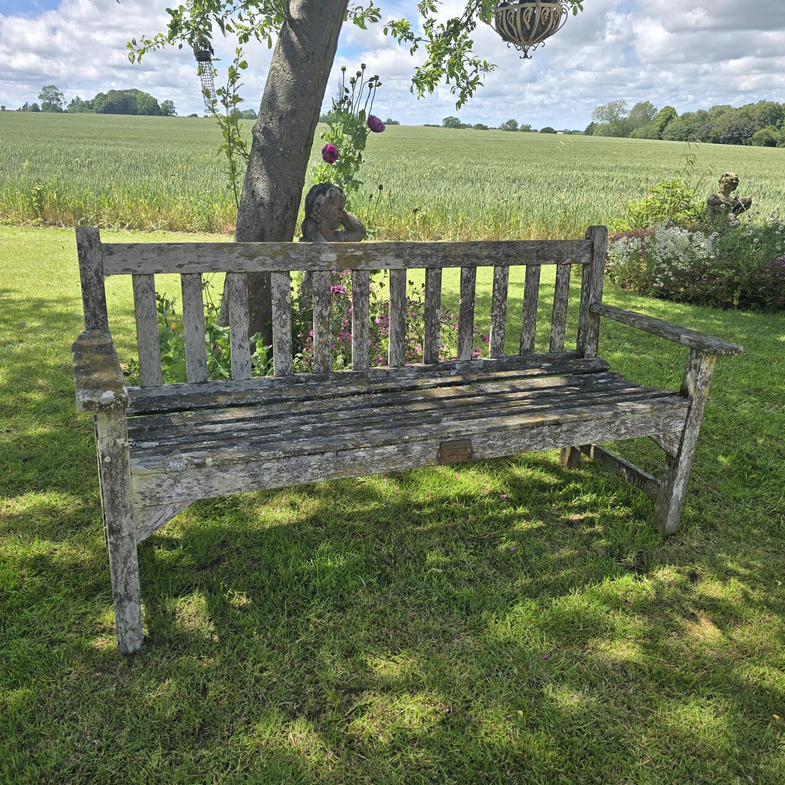 Well Weathered Teak Garden Bench (1 of 10) Well Weathered Teak Garden Bench (1 of 10)