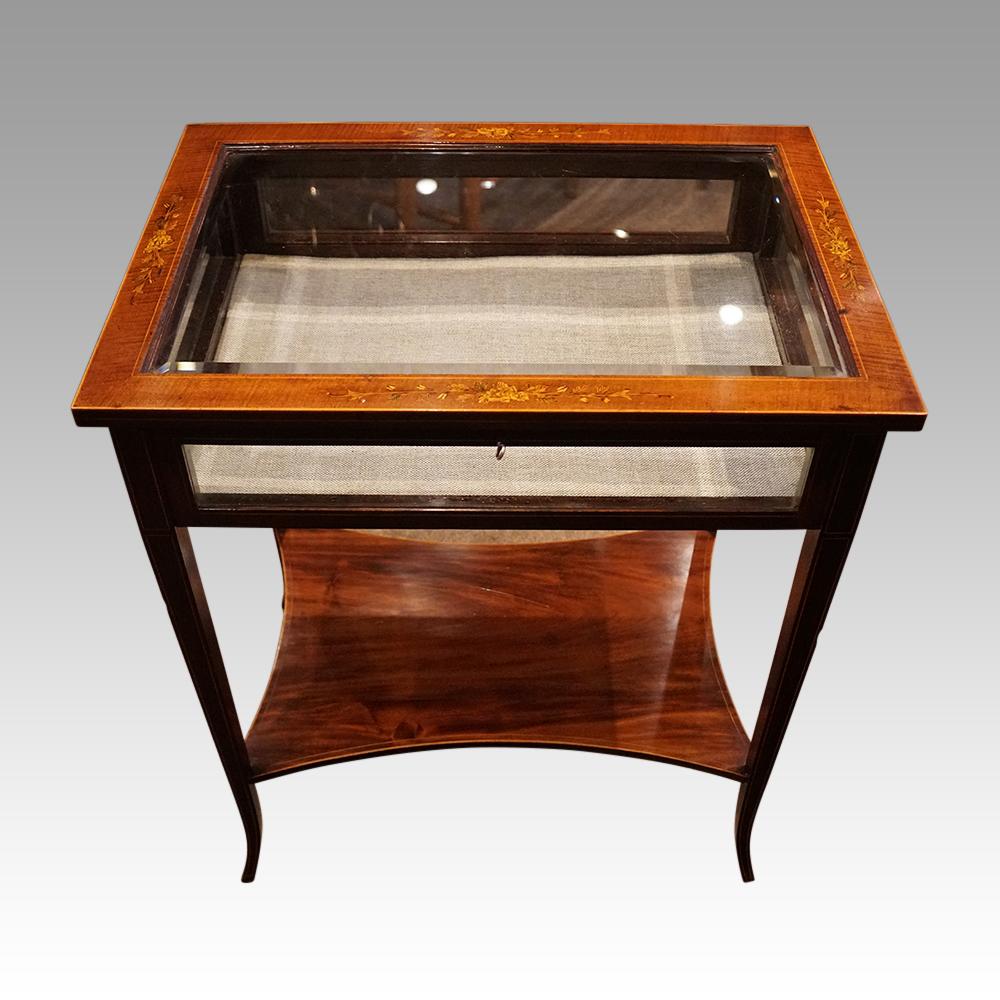 Edwardian Mahogany Curio Bijouterie Cabinet (1 of 5)