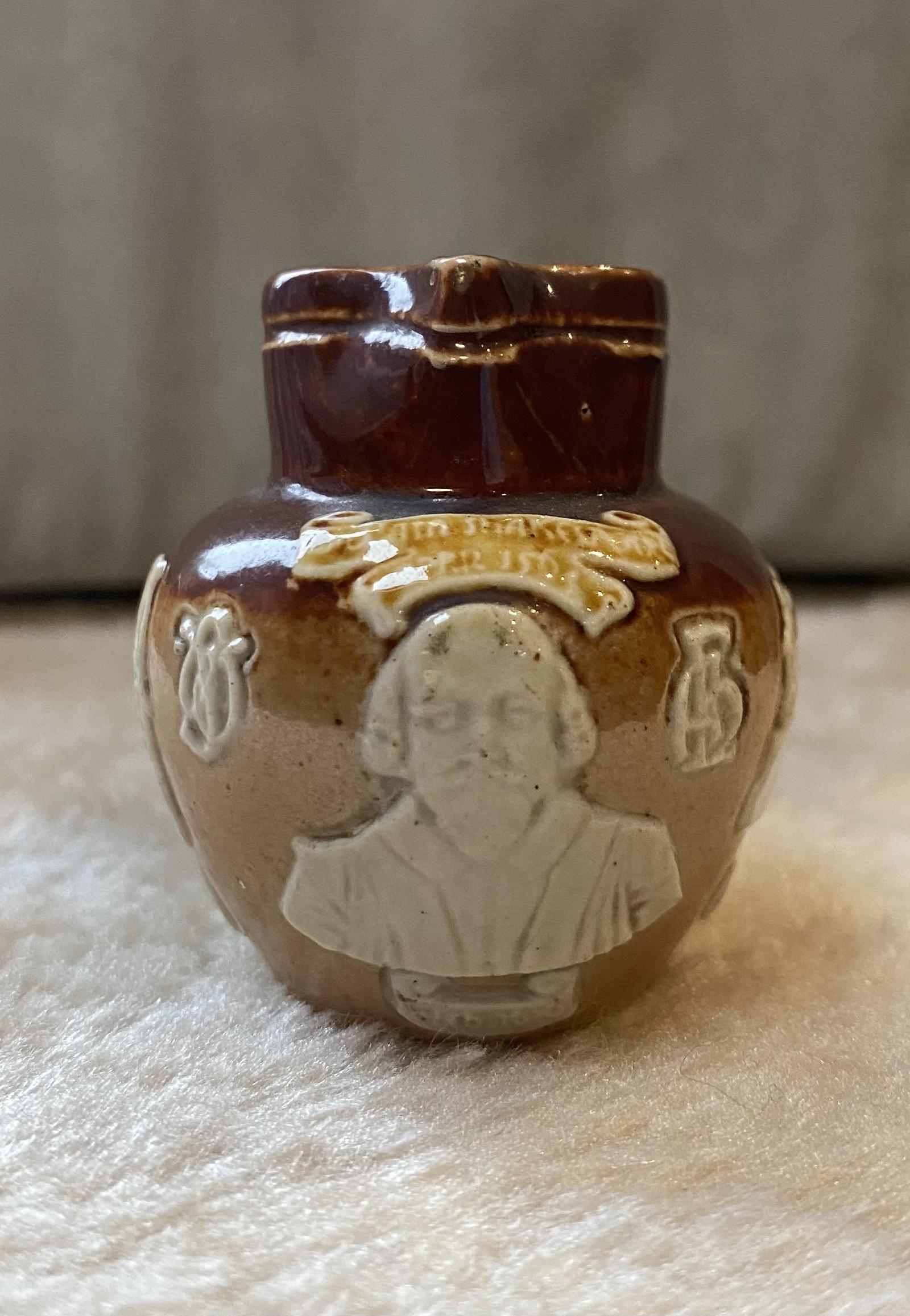 Doulton Lambeth Miniature William Shakespeare Jug (1 of 5)