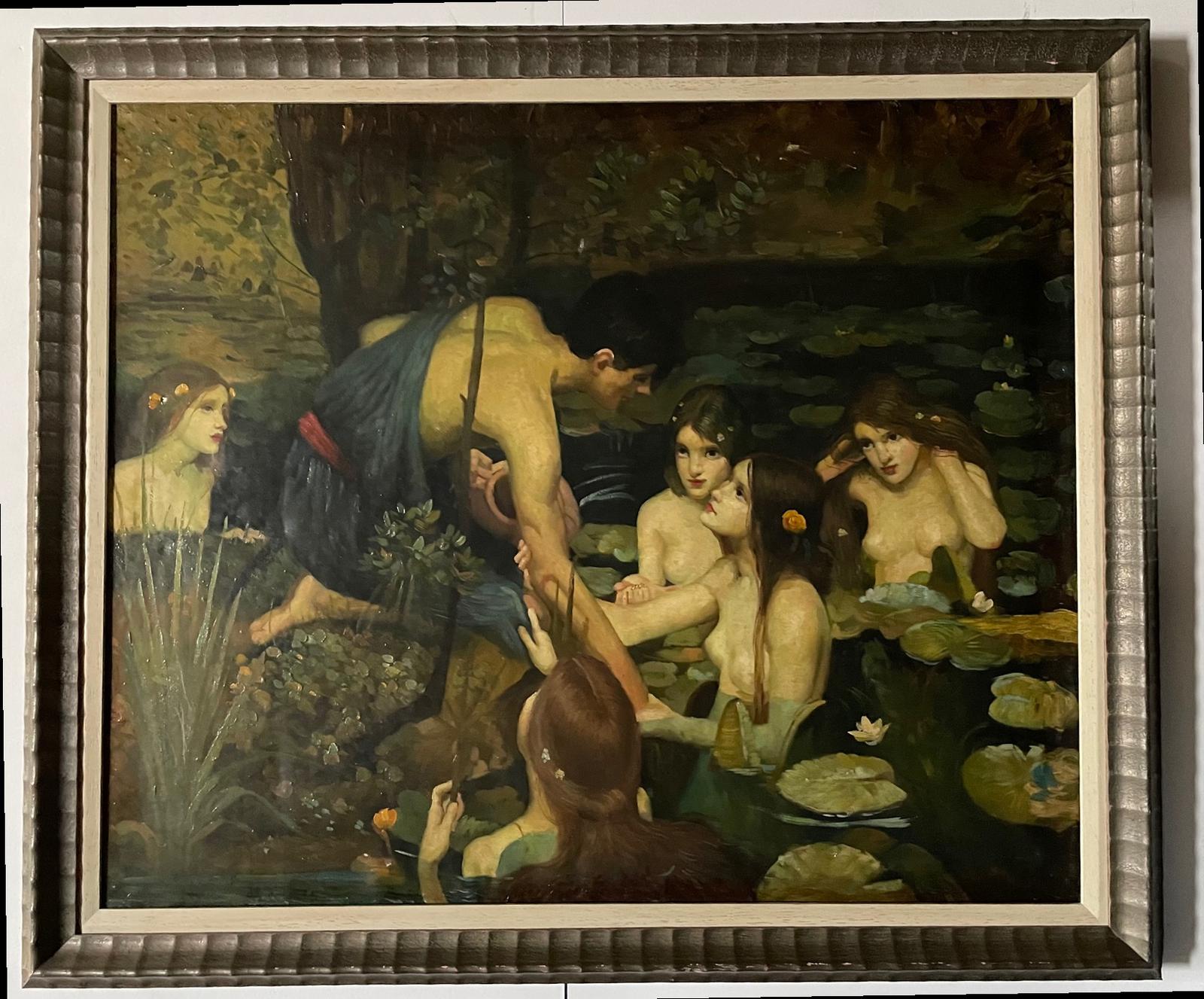 After John William Waterhouse, Hylas and the Nymphs, Framed Oil on Canvas (1 of 3)