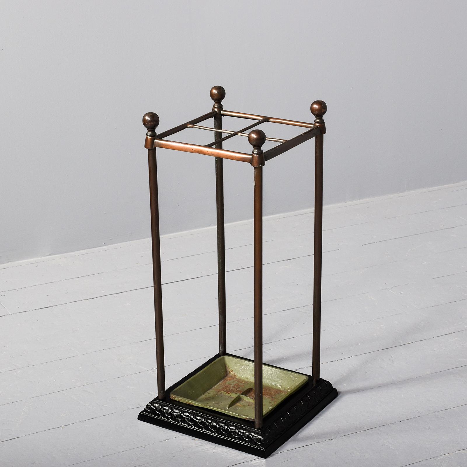 Victorian Oxidised Copper 4 Division Stick Stand (1 of 5) Victorian Oxidised Copper 4 Division Stick Stand (1 of 5)