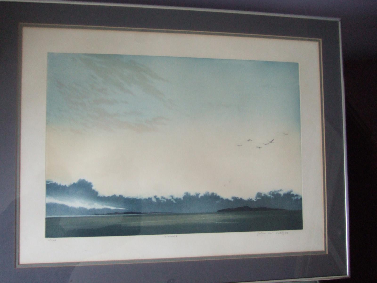 John McNulty (Irish)(b.1949): limited edition lithograph "Islands" (1 of 5)