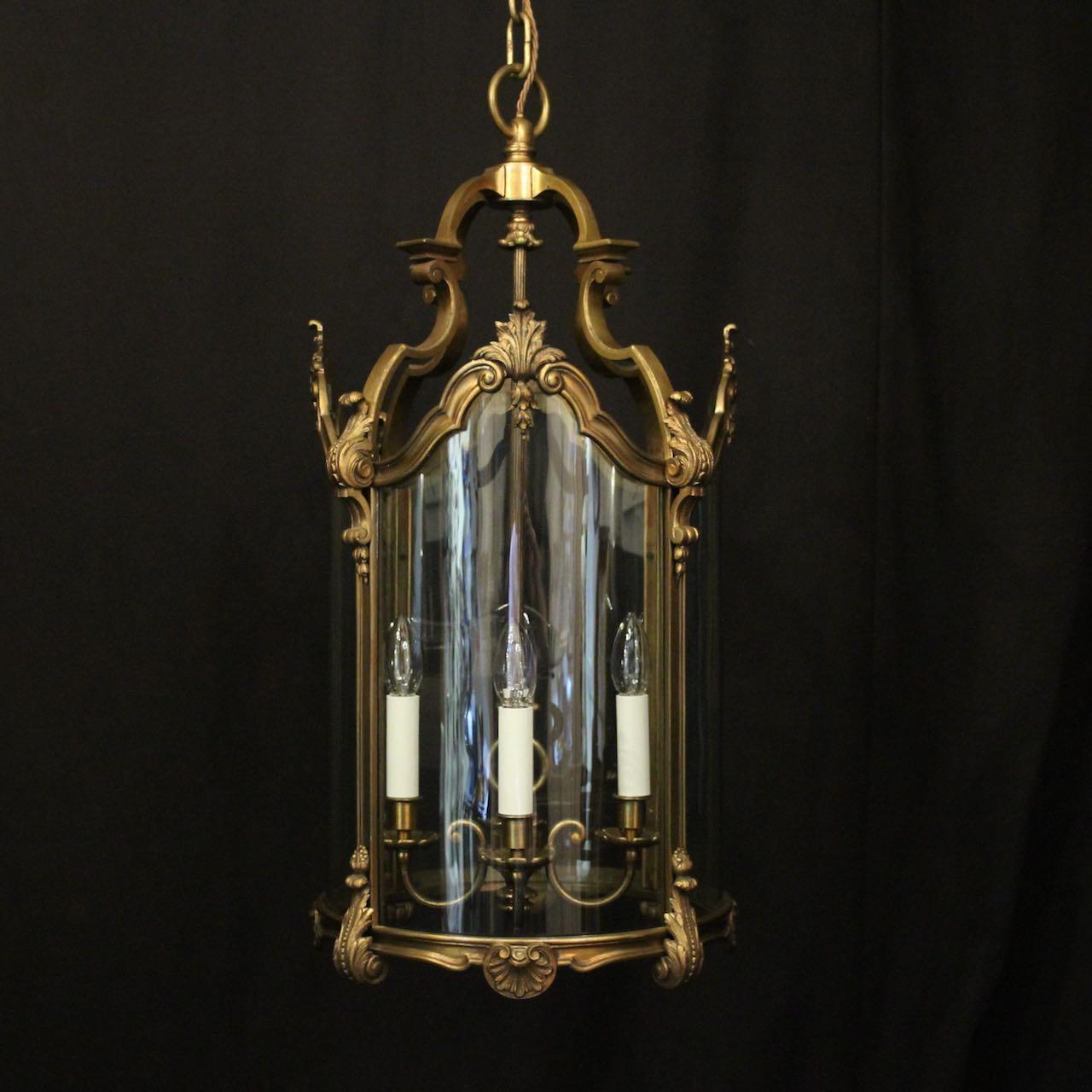 English Gilded Bronze Four Light Antique Lantern (1 of 10) English Gilded Bronze Four Light Antique Lantern (1 of 10)