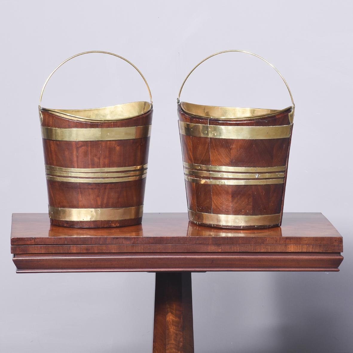 Matched Pair of Dutch Brass Lined Buckets or Teestoof’s (1 of 9) Matched Pair of Dutch Brass Lined Buckets or Teestoof’s (1 of 9)
