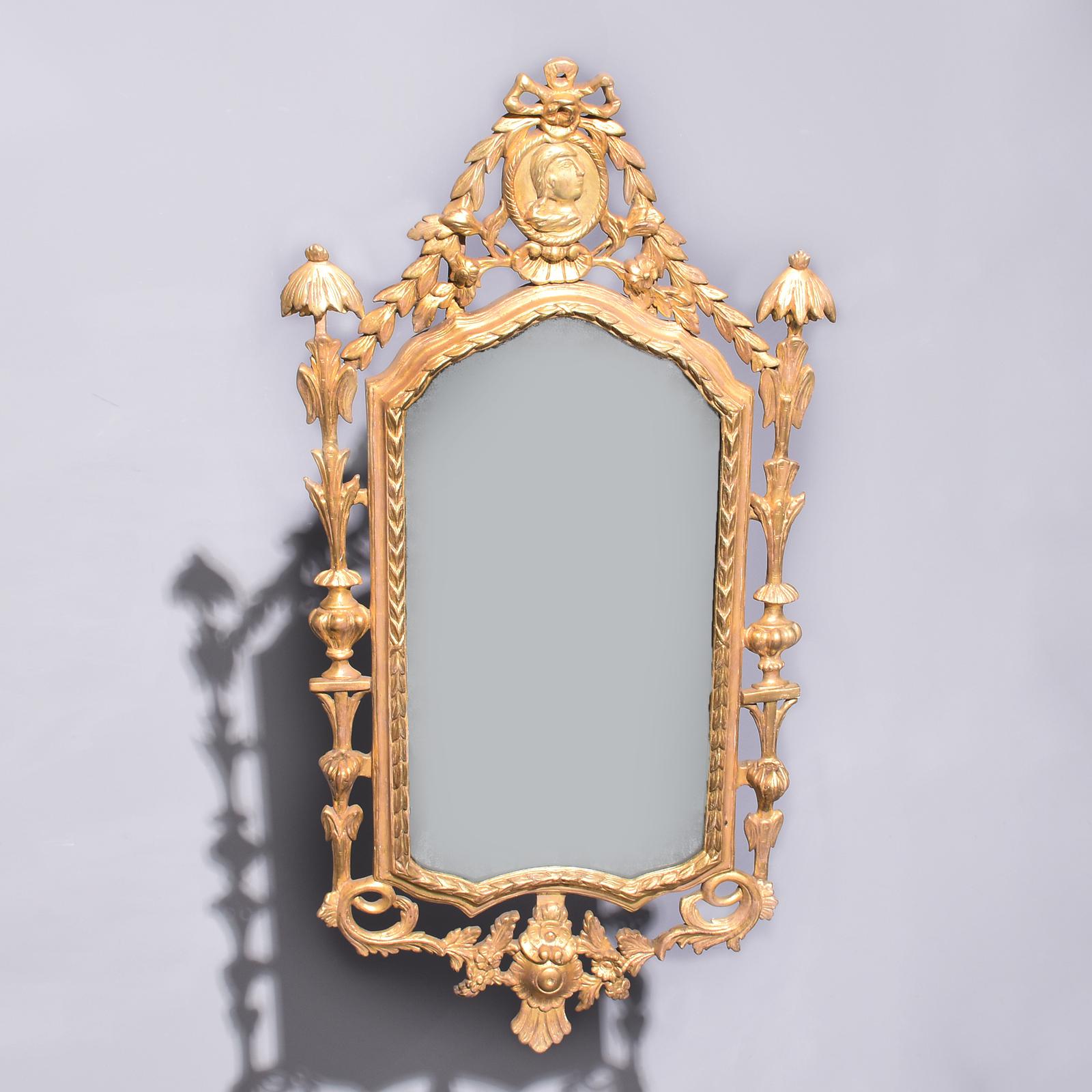 Late 18th Century Carved Neoclassical-style Giltwood Wall Mirror, Possibly Swedish (1 of 5)