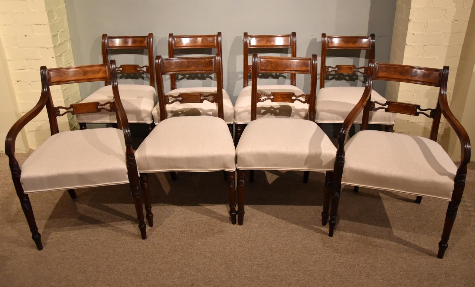 Set of Eight 8 Regency Period Mahogany Dining Chairs (1 of 12) Set of Eight 8 Regency Period Mahogany Dining Chairs (1 of 12)