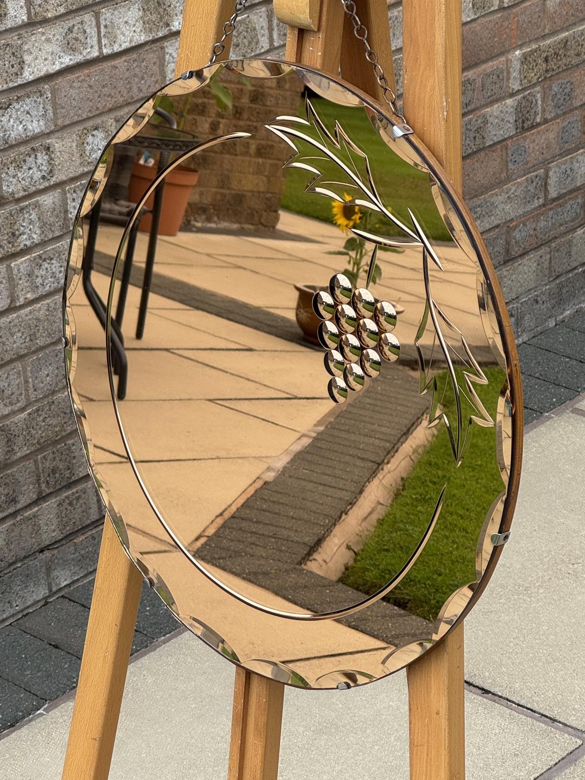 Circular Peach Deco Mirror (1 of 4) Circular Peach Deco Mirror (1 of 4)