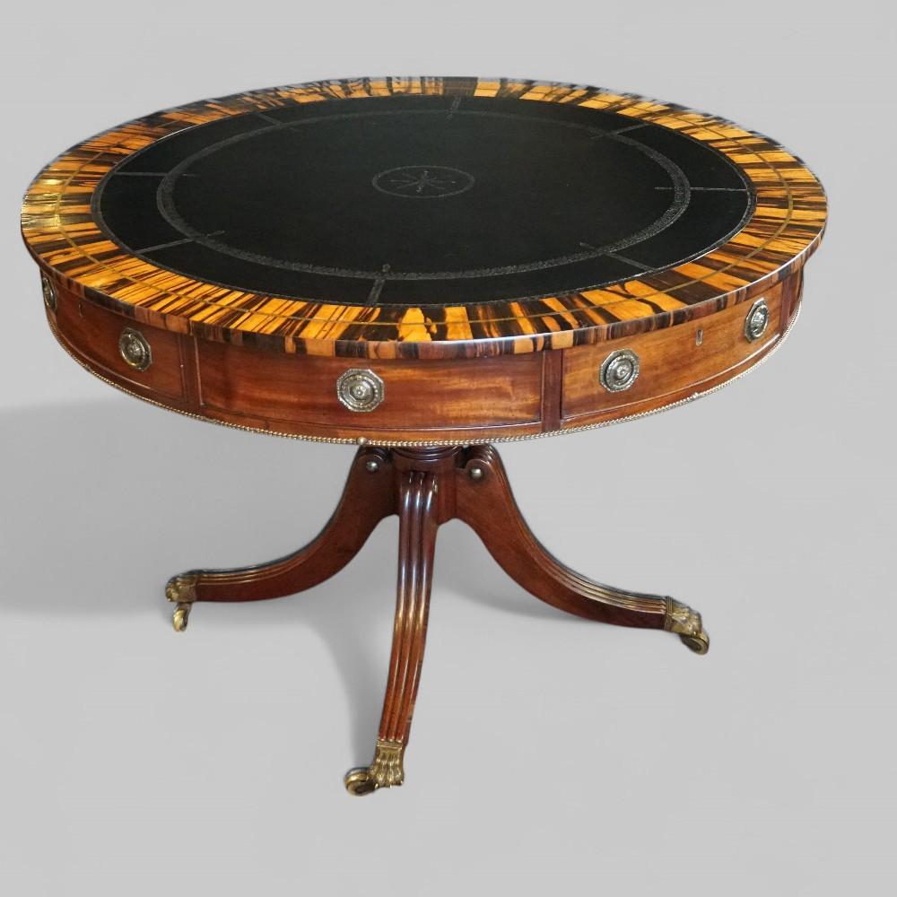Regency Mahogany Drum Table (1 of 12)