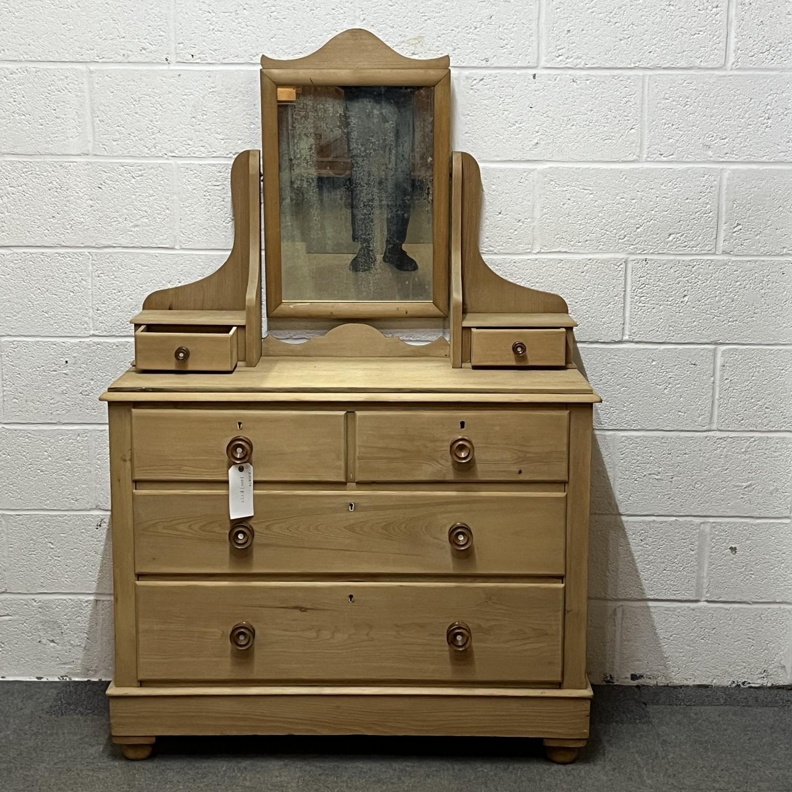 Large Edwardian Pine Dressing Chest with Swivel Mirror (1 of 8) Large Edwardian Pine Dressing Chest with Swivel Mirror (1 of 8)
