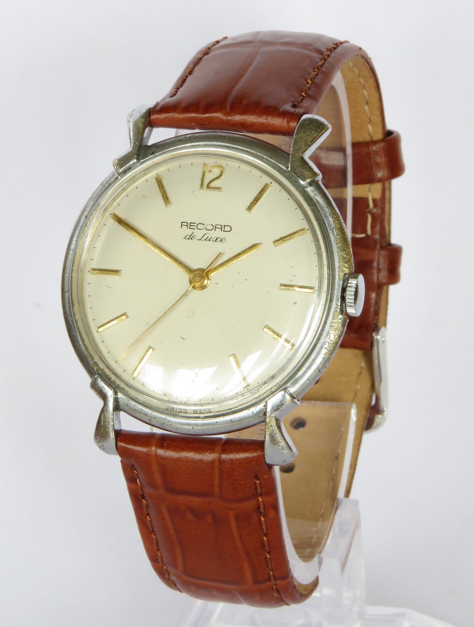 Watch: Gents Record De Luxe Wrist Watch (1 of 5) Watch: Gents Record De Luxe Wrist Watch (1 of 5)