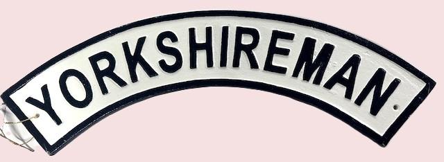 Vintage Cast Iron Novelty Sign "Yorkshireman" (1 of 2)