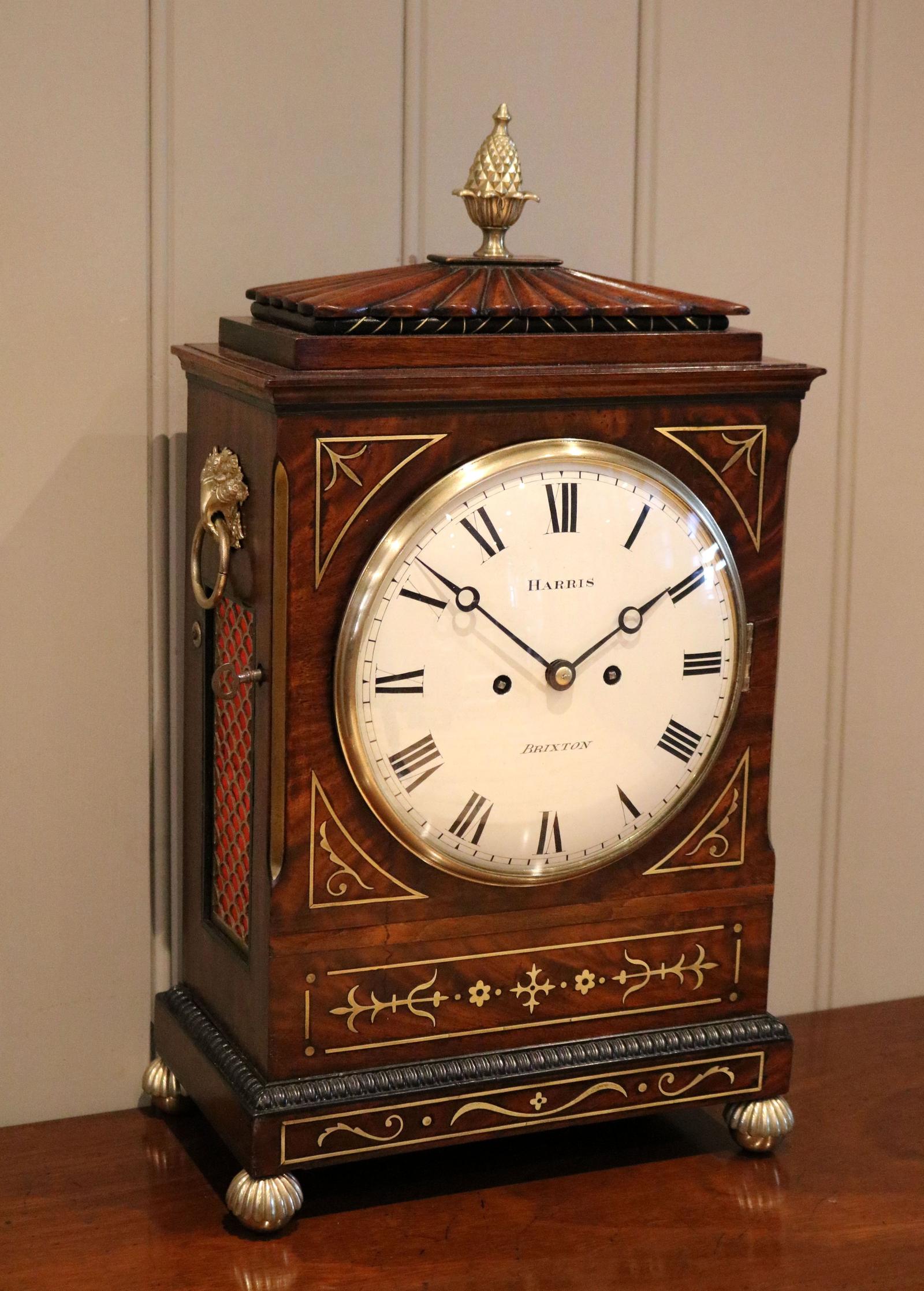 Mahogany Regency Bracket Clock (1 of 14)