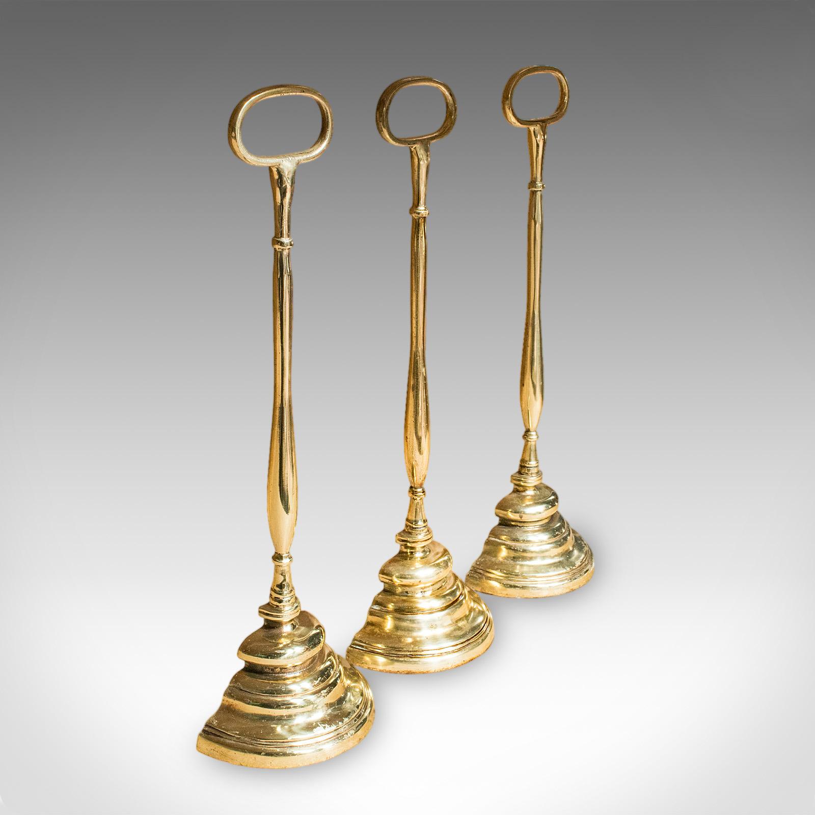 Rare Antique Trio of Door Butlers, English, Brass Doorstop, Edwardian, C.1910 (1 of 11) Rare Antique Trio of Door Butlers, English, Brass Doorstop, Edwardian, C.1910 (1 of 11)