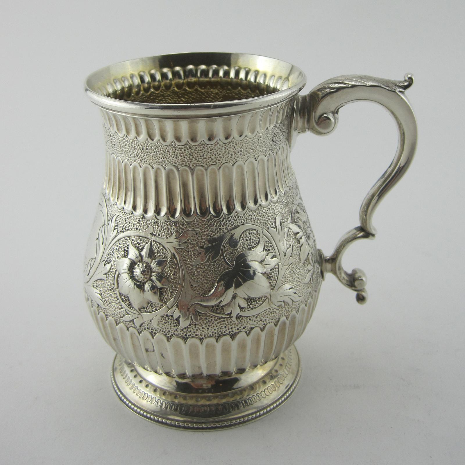Good Quality Victorian Sterling Silver Pint Mug (1 of 7) Good Quality Victorian Sterling Silver Pint Mug (1 of 7)