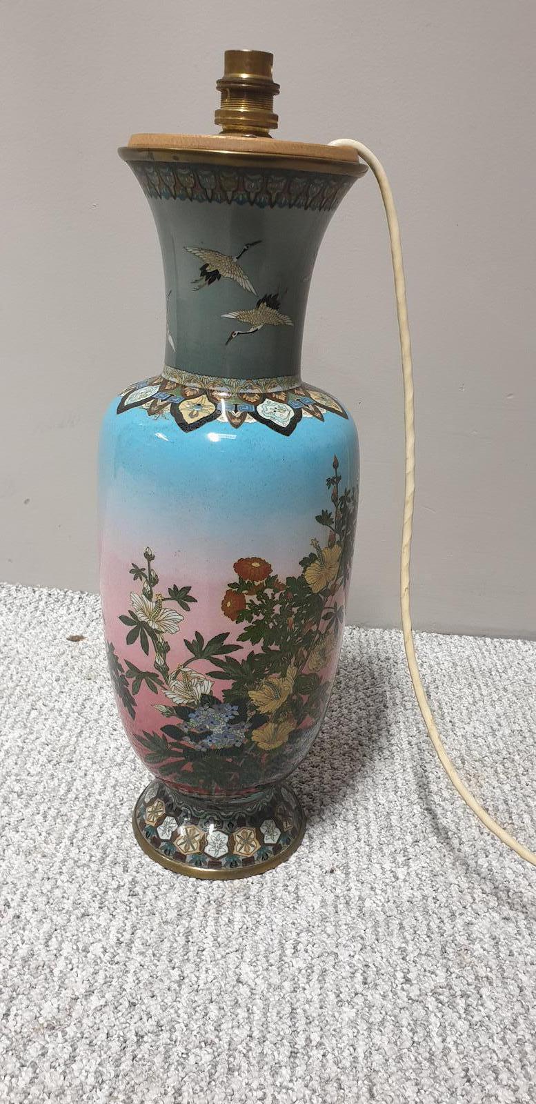 Large Cloisonne Lamp (1 of 1) Large Cloisonne Lamp (1 of 1)