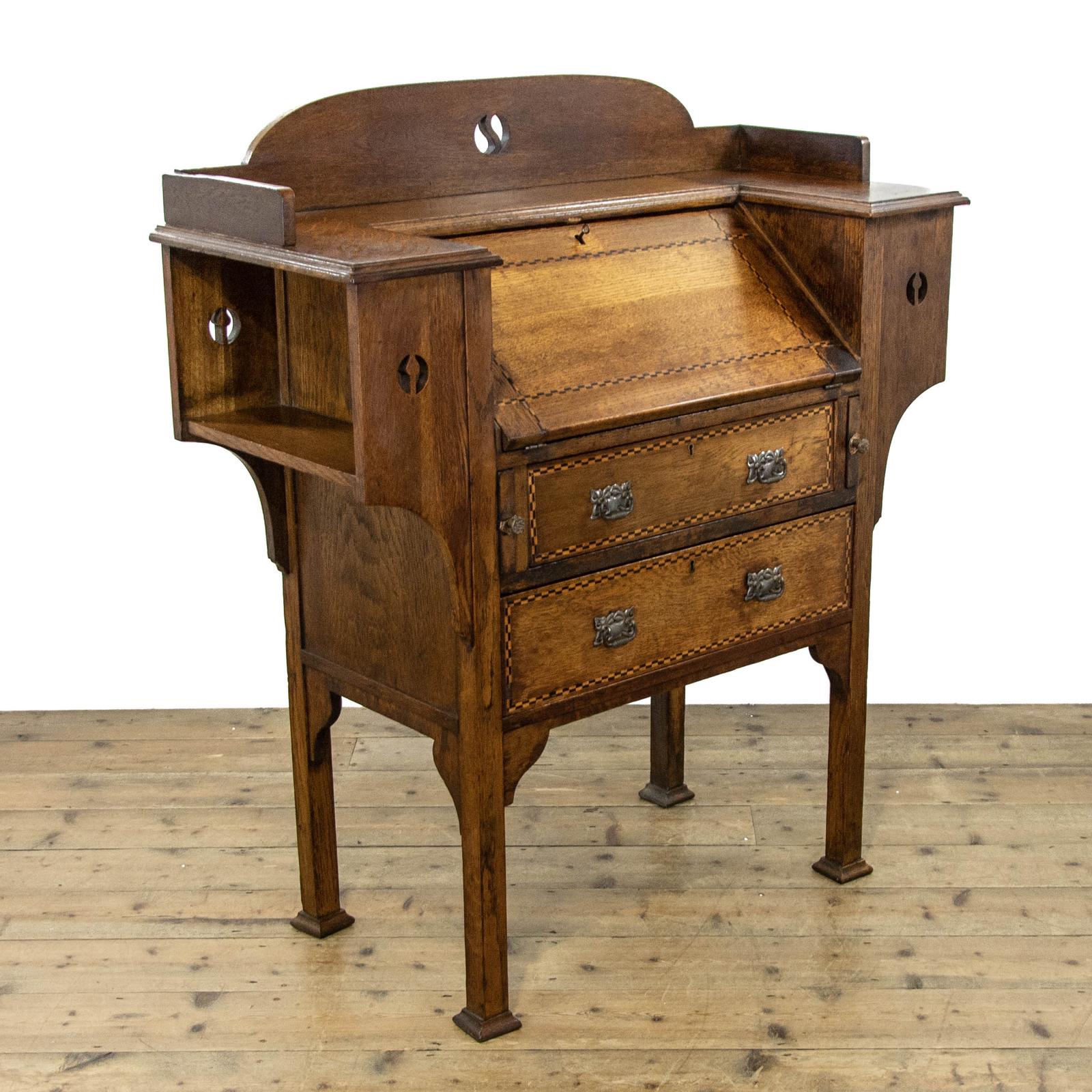 Antique Oak Arts & Crafts Bureau (1 of 12) Antique Oak Arts & Crafts Bureau (1 of 12)