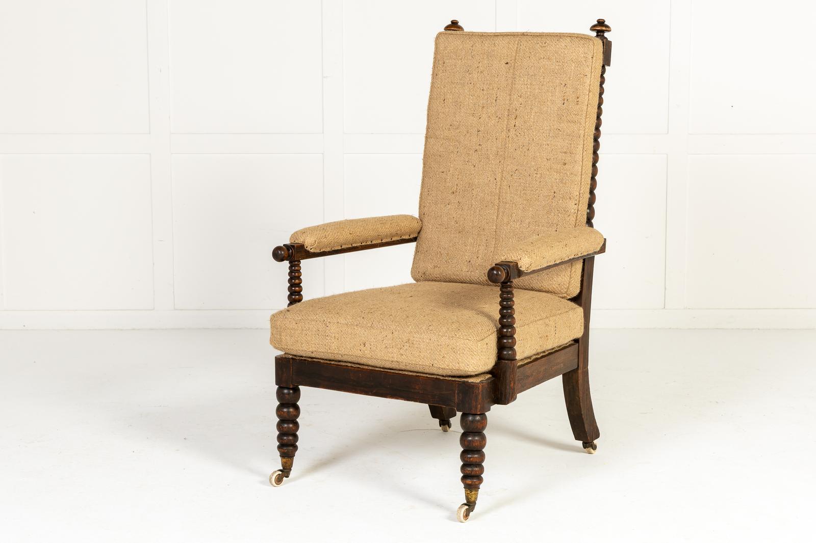 Large 19th Century English Bobbin Chair (1 of 7)