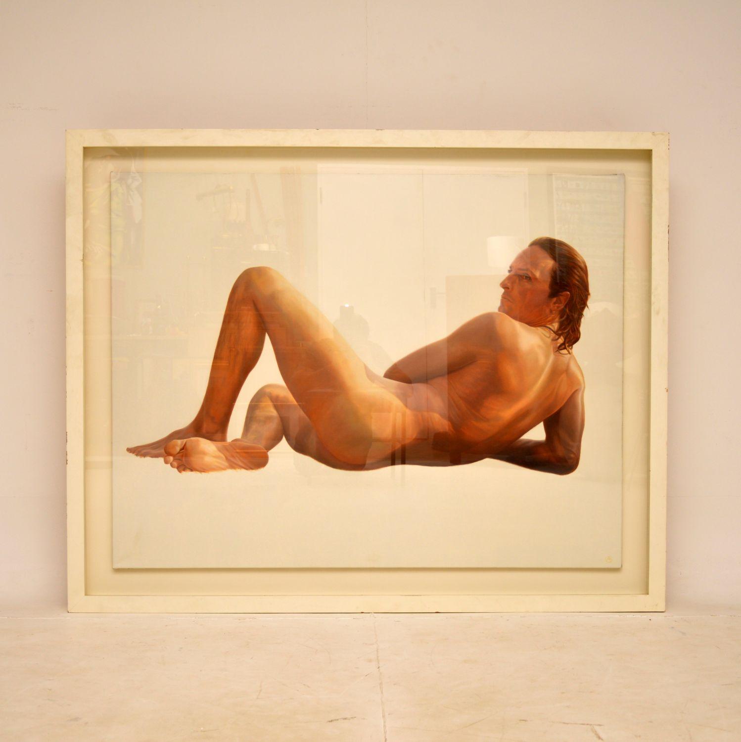 Large Oil on Canvass Nude Painting by Alan Brassington (1 of 10)