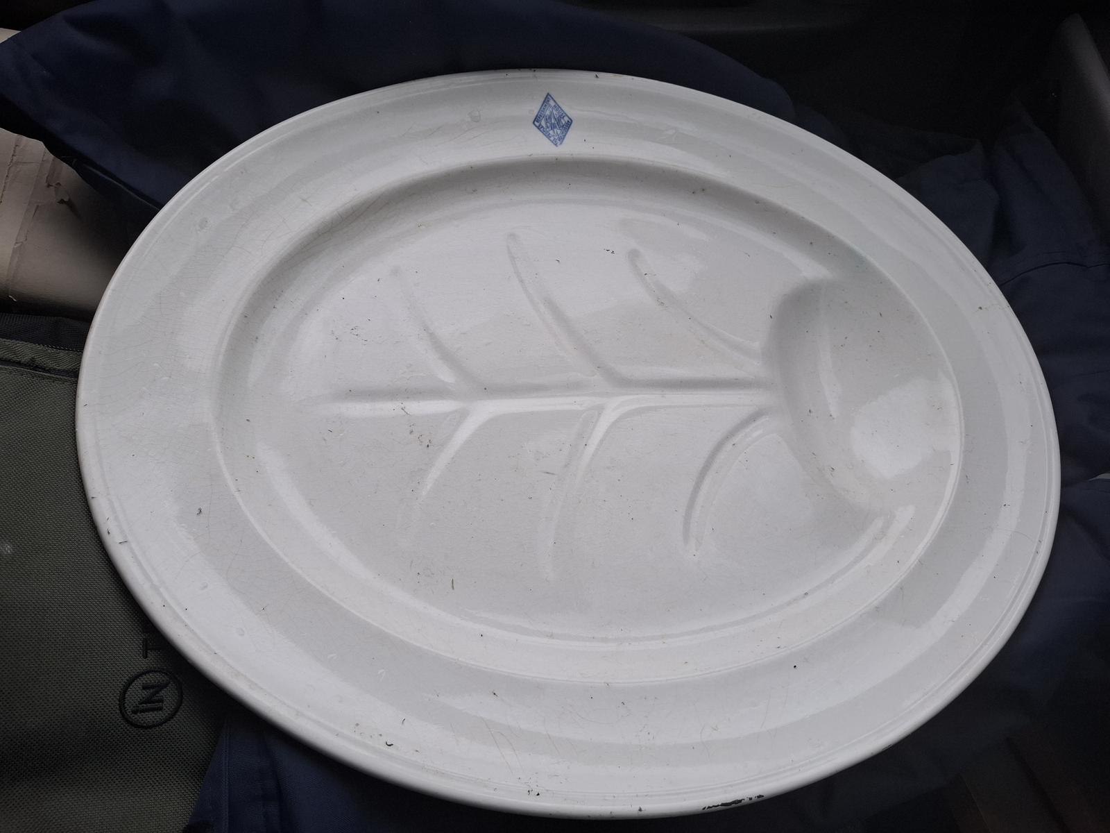 Large Late 19th Century Furnivals Pottery Meat Platter - People's Refreshment Hs (1 of 5) Large Late 19th Century Furnivals Pottery Meat Platter - People's Refreshment Hs (1 of 5)