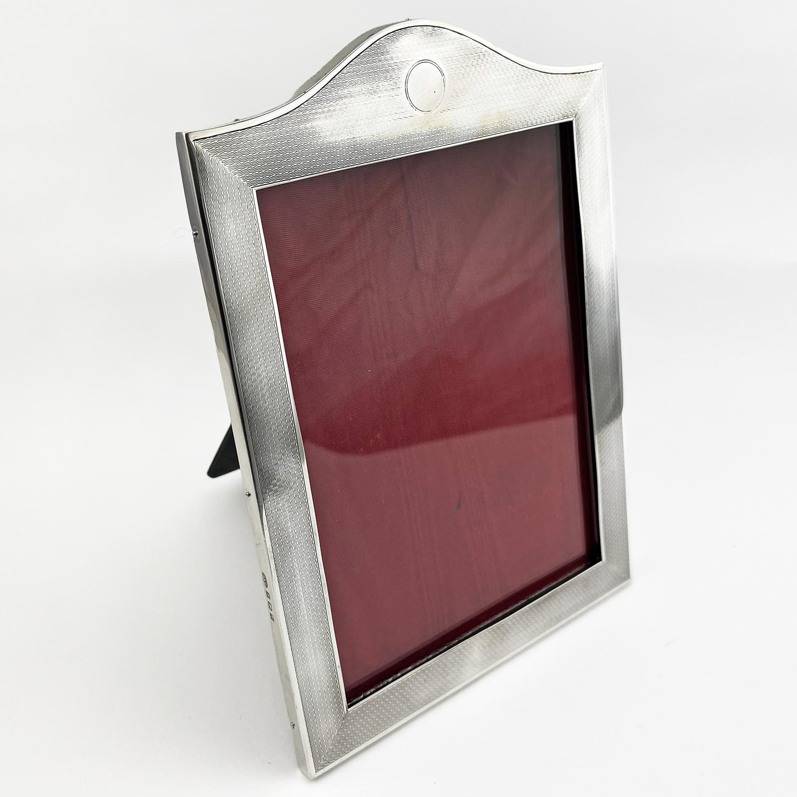 Sterling Silver Frame with Engine Turned Patterned Border (1 of 8) Sterling Silver Frame with Engine Turned Patterned Border (1 of 8)