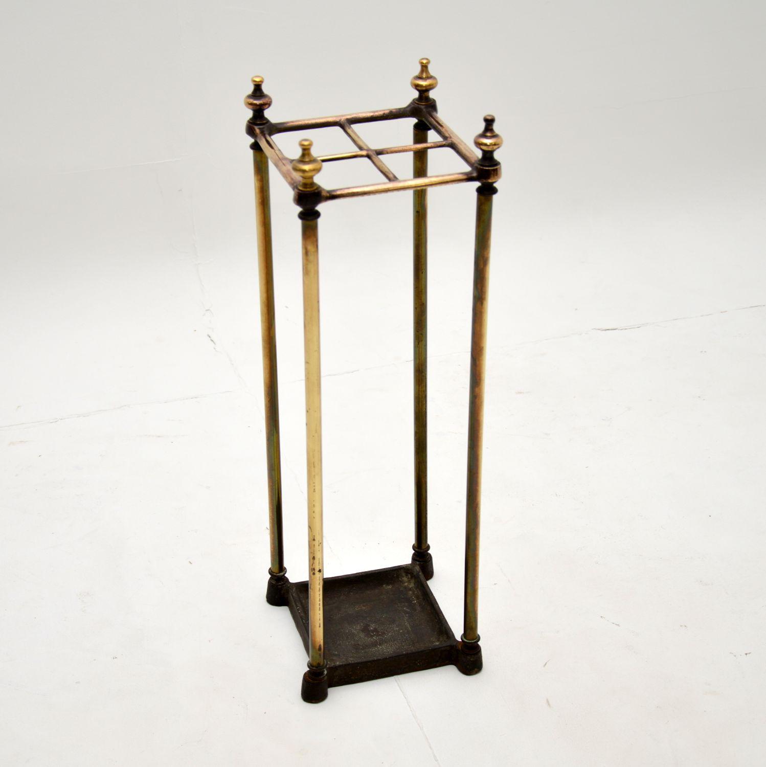 Antique Victorian Brass Umbrella Stand (1 of 7) Antique Victorian Brass Umbrella Stand (1 of 7)