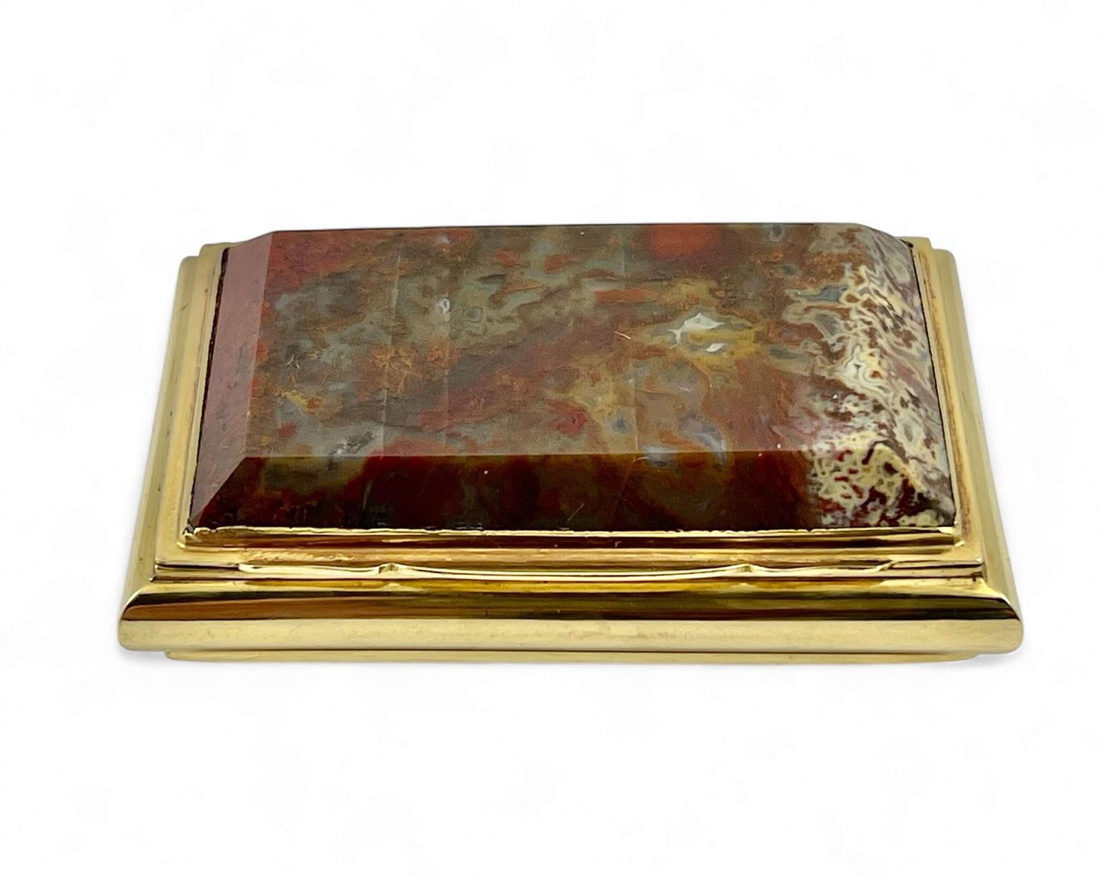 Scottish Victorian Antique Gold & Agate Snuff Box - Scotland c.1880 (1 of 7)