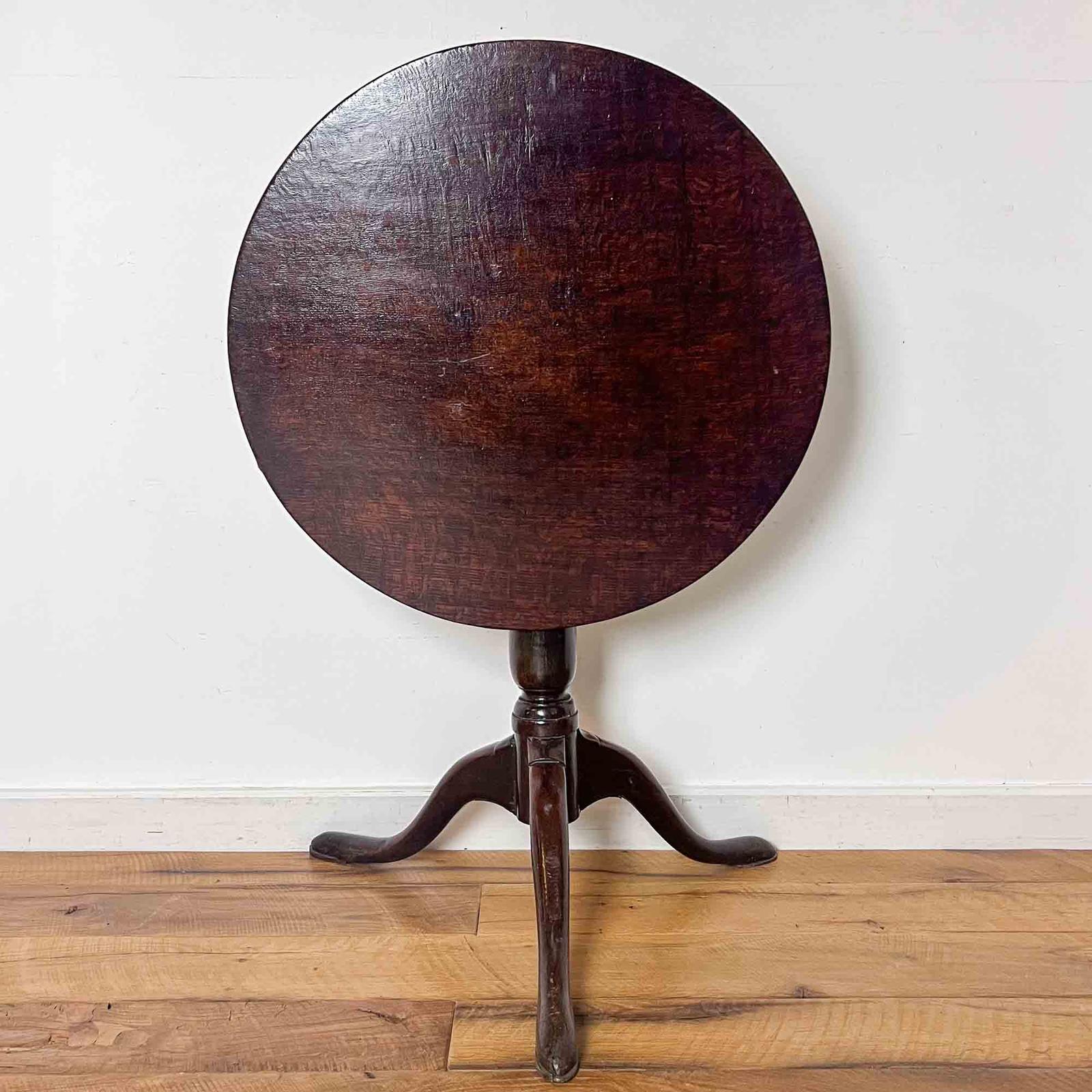 George III Oak Tripod Table with One Piece Top (1 of 11) George III Oak Tripod Table with One Piece Top (1 of 11)