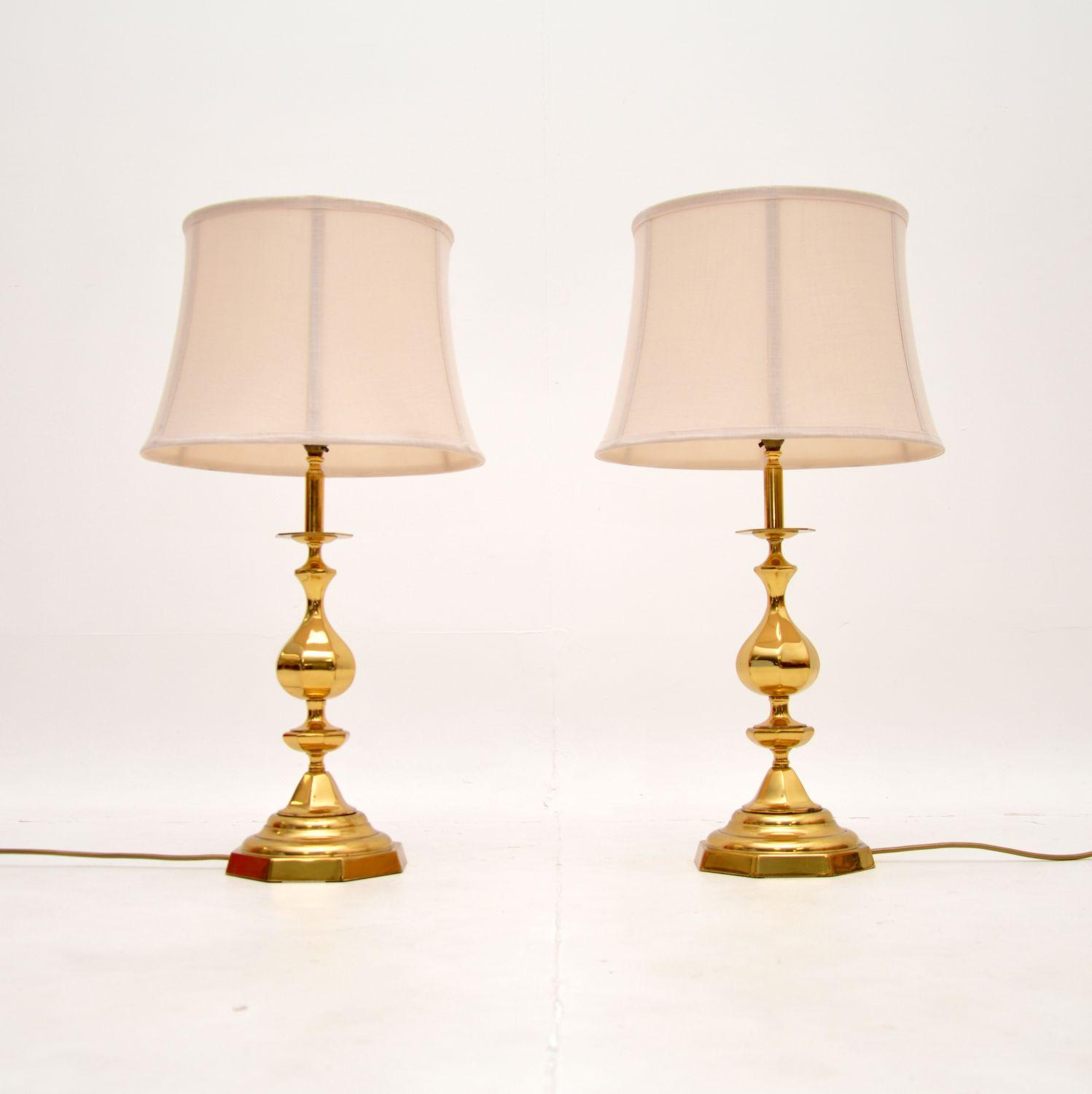 Pair of Vintage Brass Table Lamps (1 of 5) Pair of Vintage Brass Table Lamps (1 of 5)