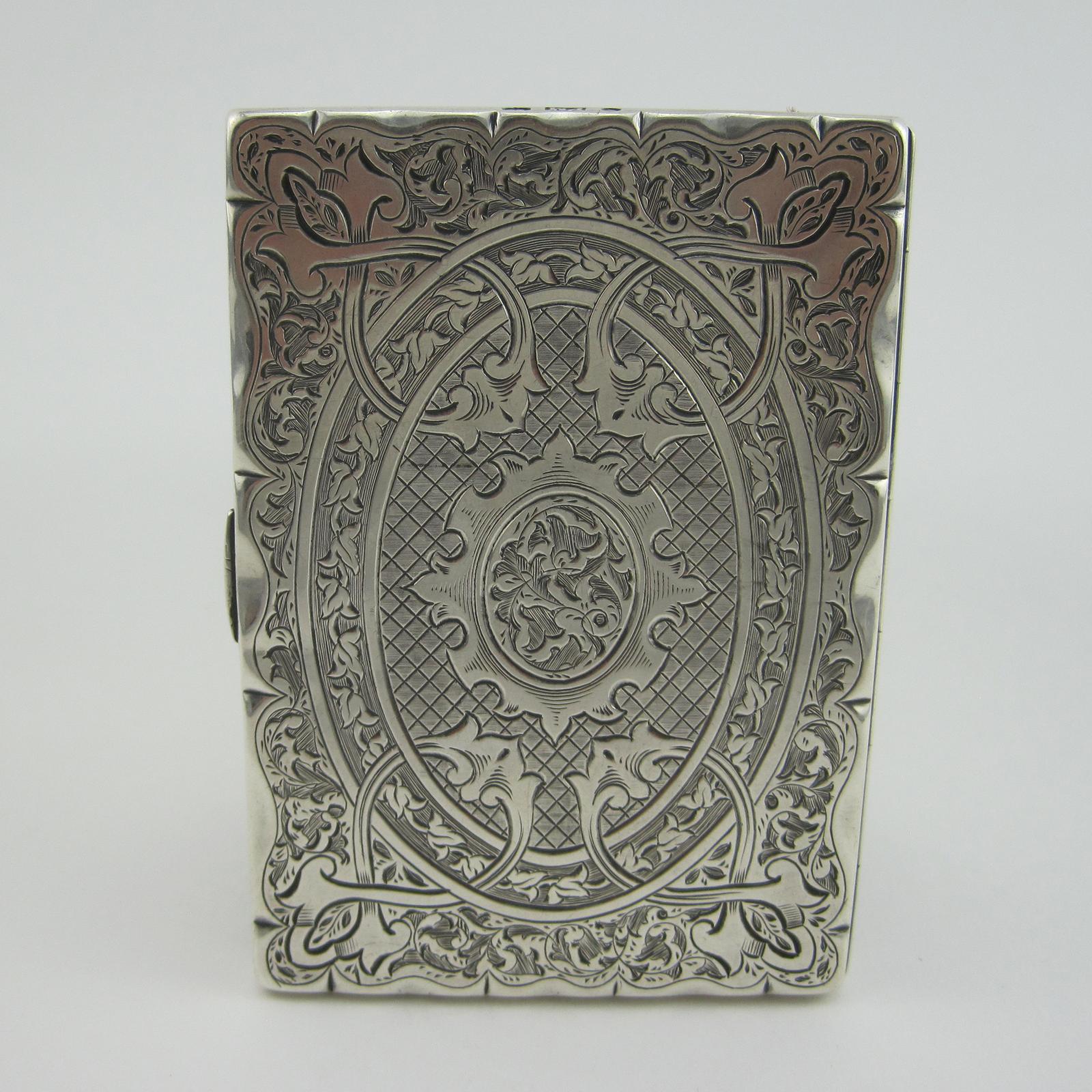 Victorian Silver Card Case in Purse Form (1 of 6)