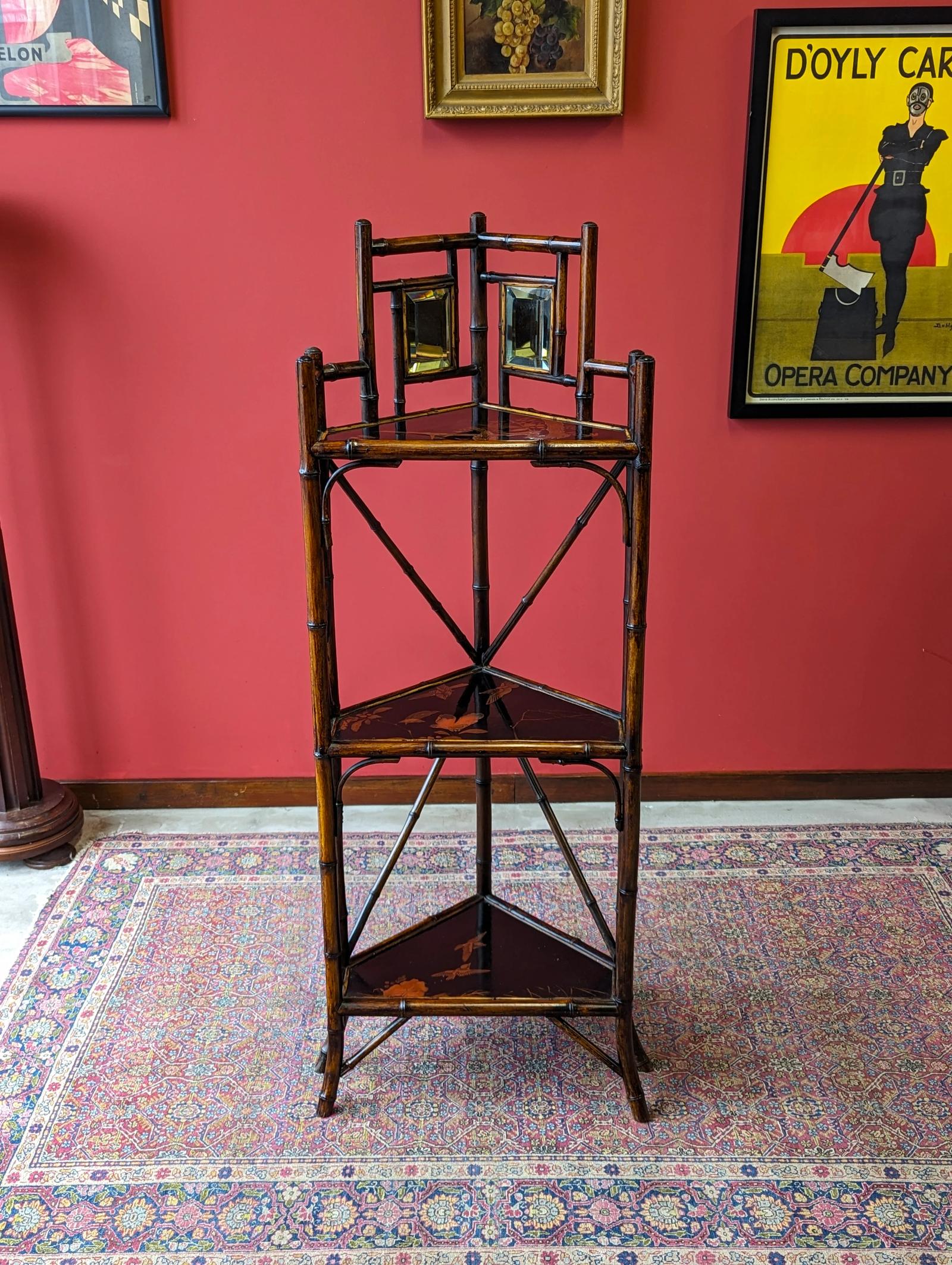 Antique Victorian Bamboo Three Tier Stand (1 of 10) Antique Victorian Bamboo Three Tier Stand (1 of 10)