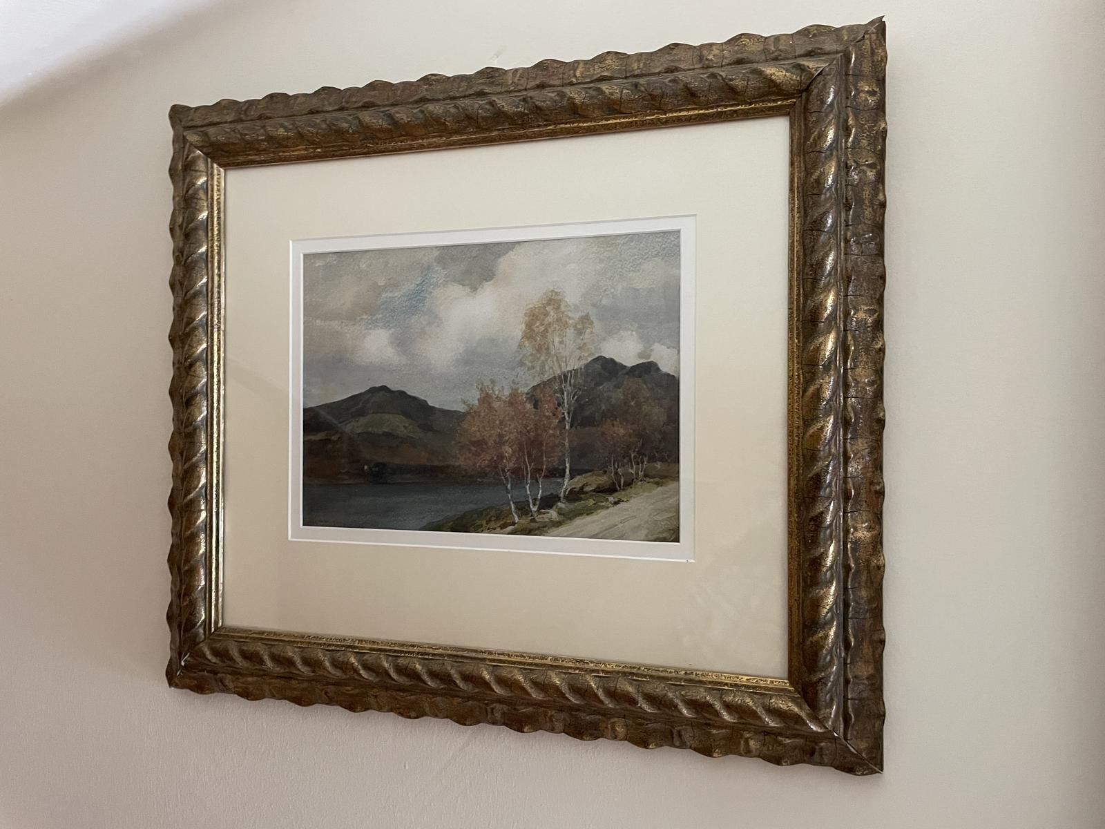 An Autumn Highland Landscape by Sir William Russell Flint,  RA, ROL. (1880 to 1969) (1 of 4)