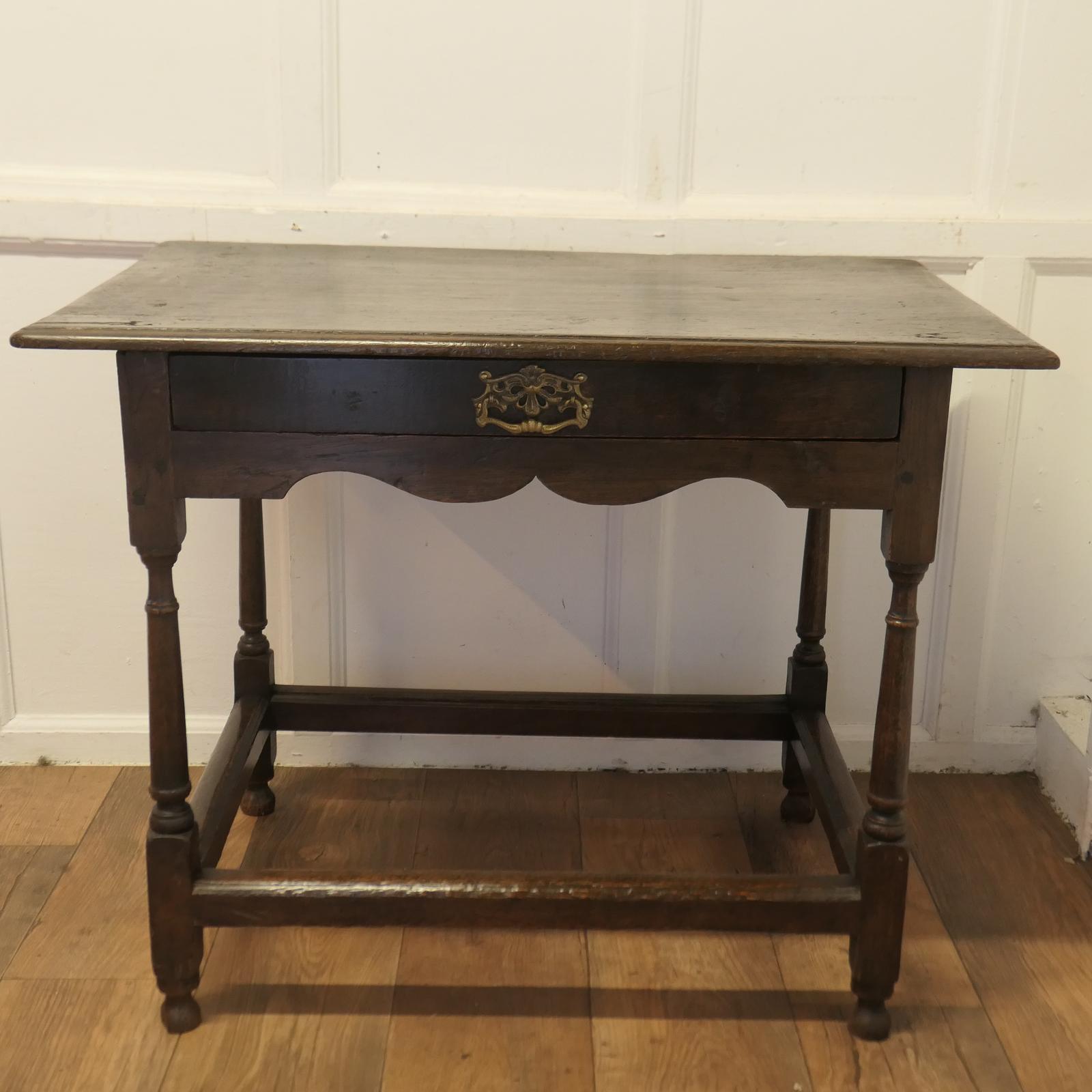 18th Century Oak Writing Table Low Boy (1 of 7)
